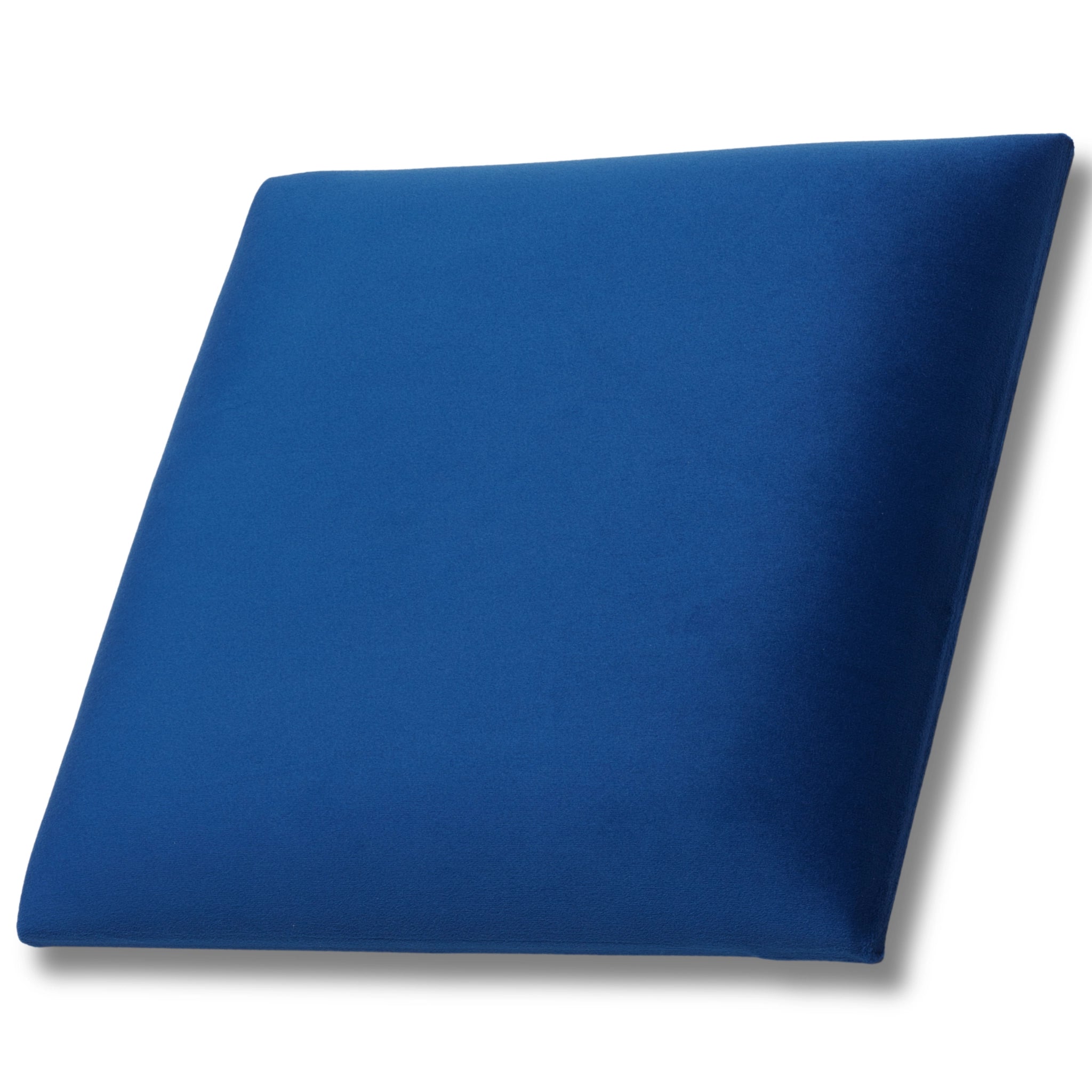 Blue Velvet Upholstered Wall Panels with Adhesive - 30x30cm