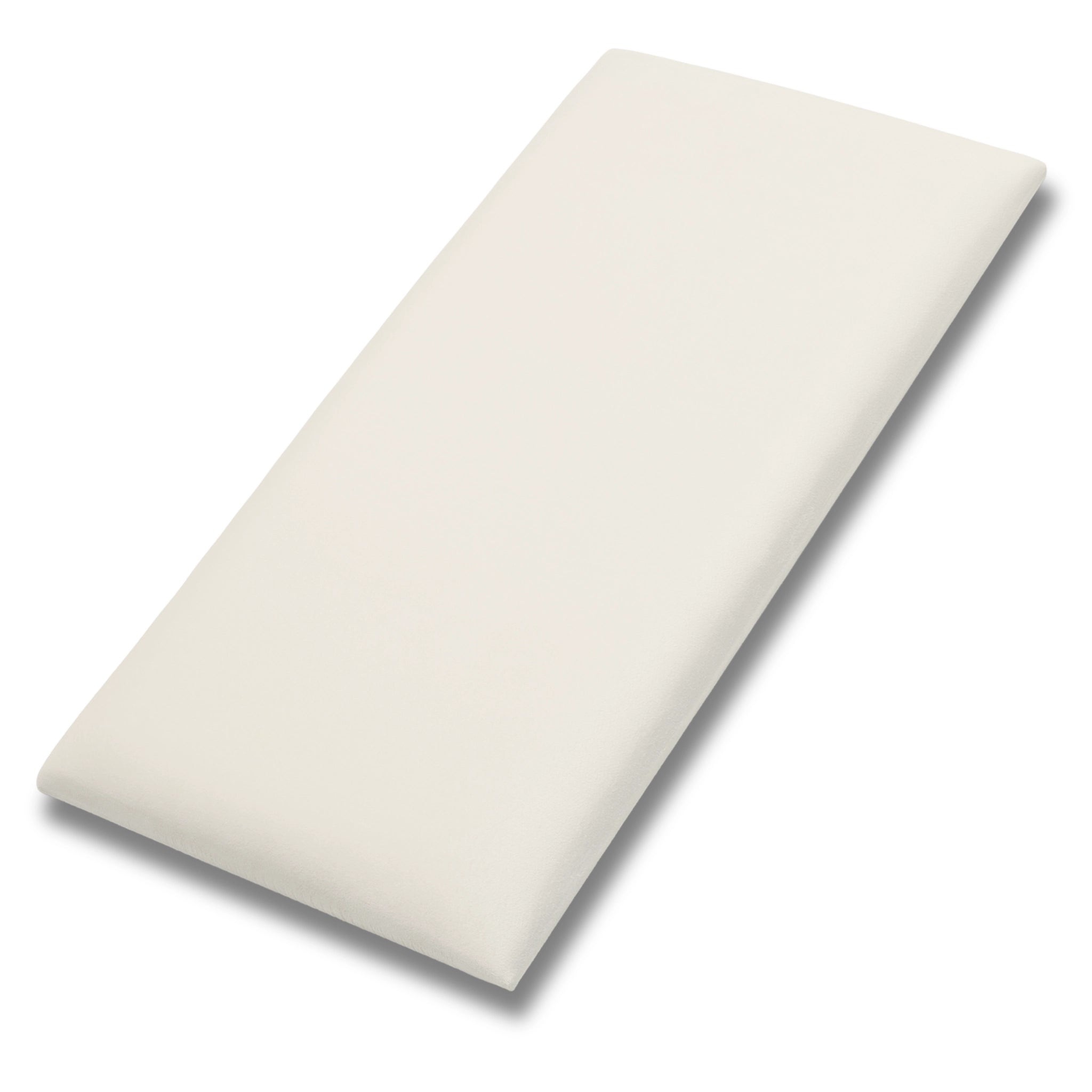 Cream Velvet Upholstered Wall Panels with Adhesive - 60x30cm