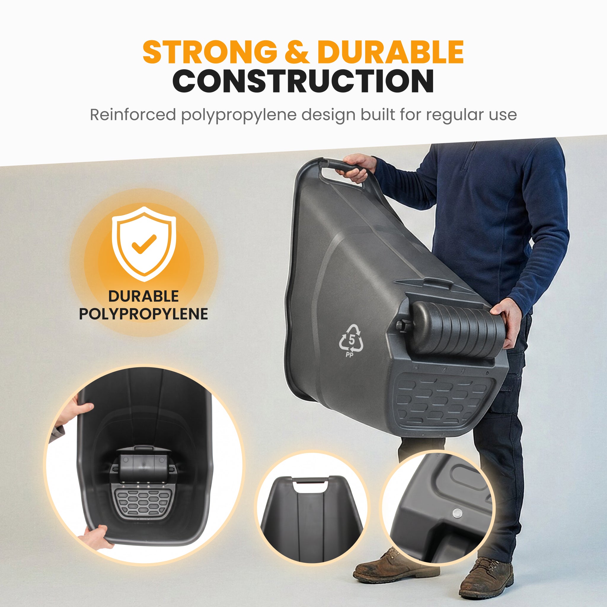 Strong durable polypropylene construction details