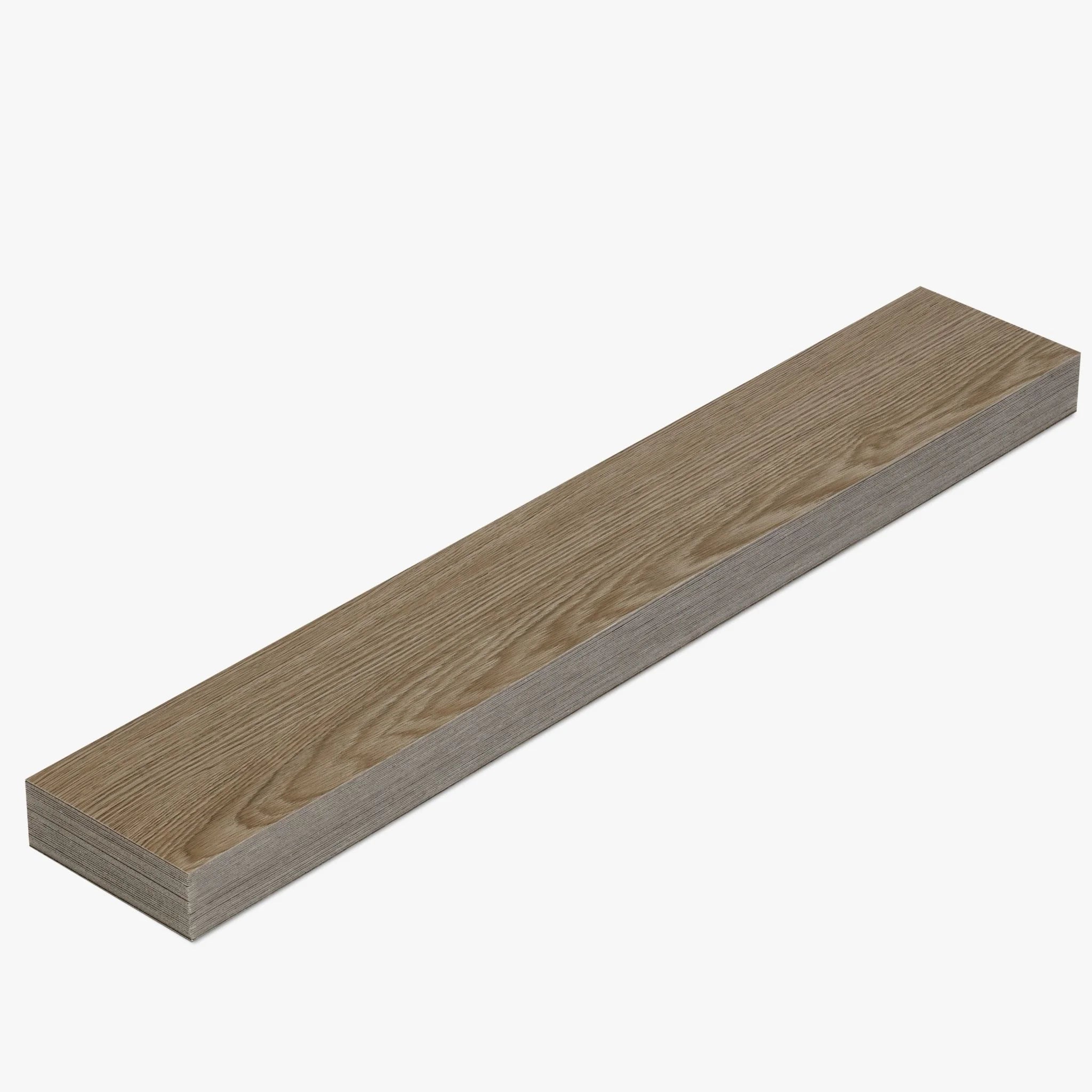 detailed view of beige grey wood-effect vinyl flooring with subtle grain patterns