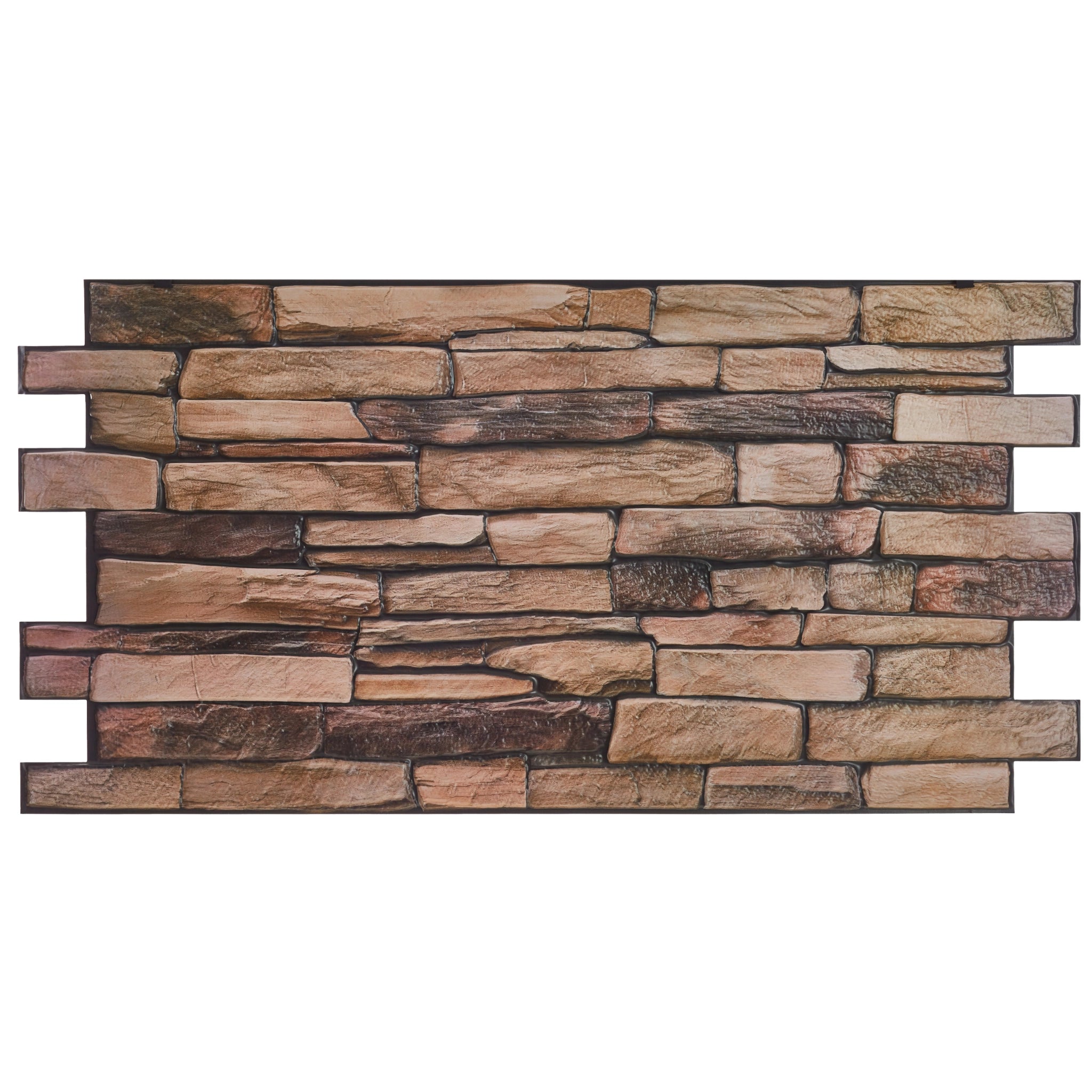 Brown wall panel with geometric patterns, close-up view