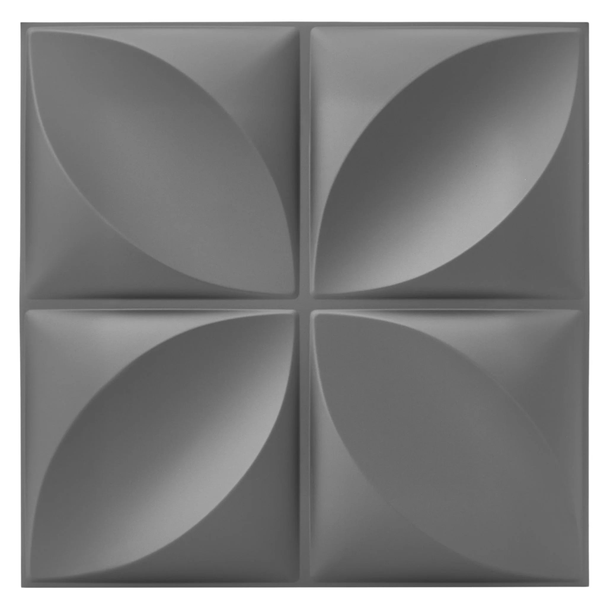 Grey Floral Pattern - PVC Wall Panel