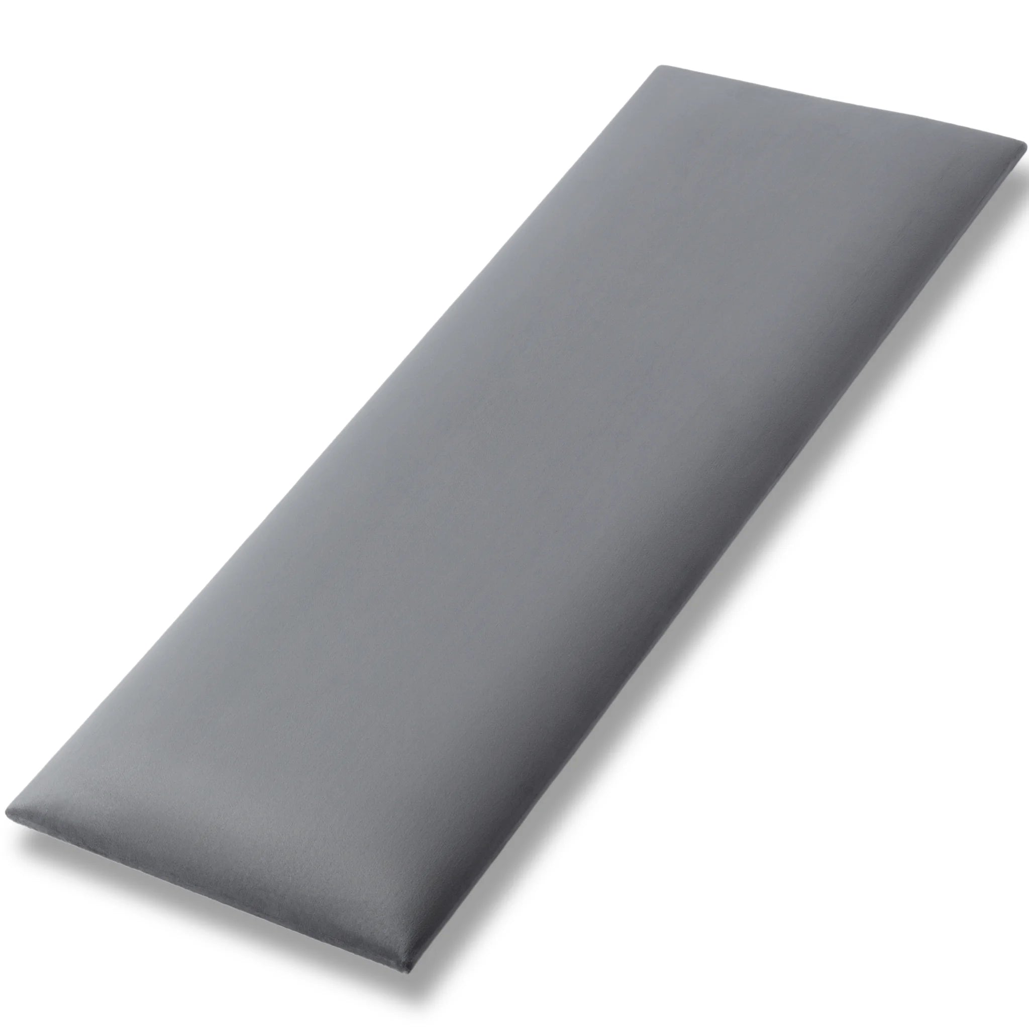 Rectangular dark grey decorative wall panel displayed against a clean white background