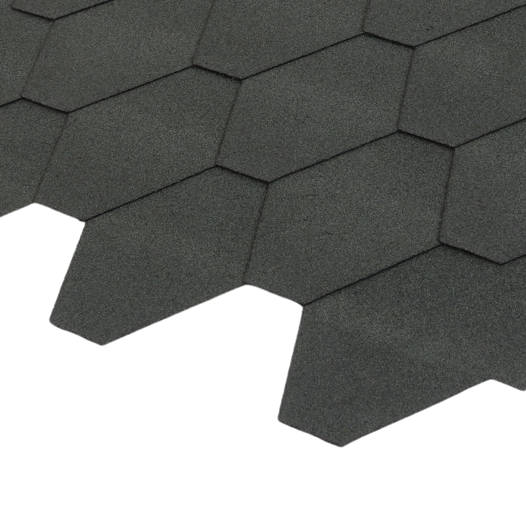 single graphite hexagonal shingle piece