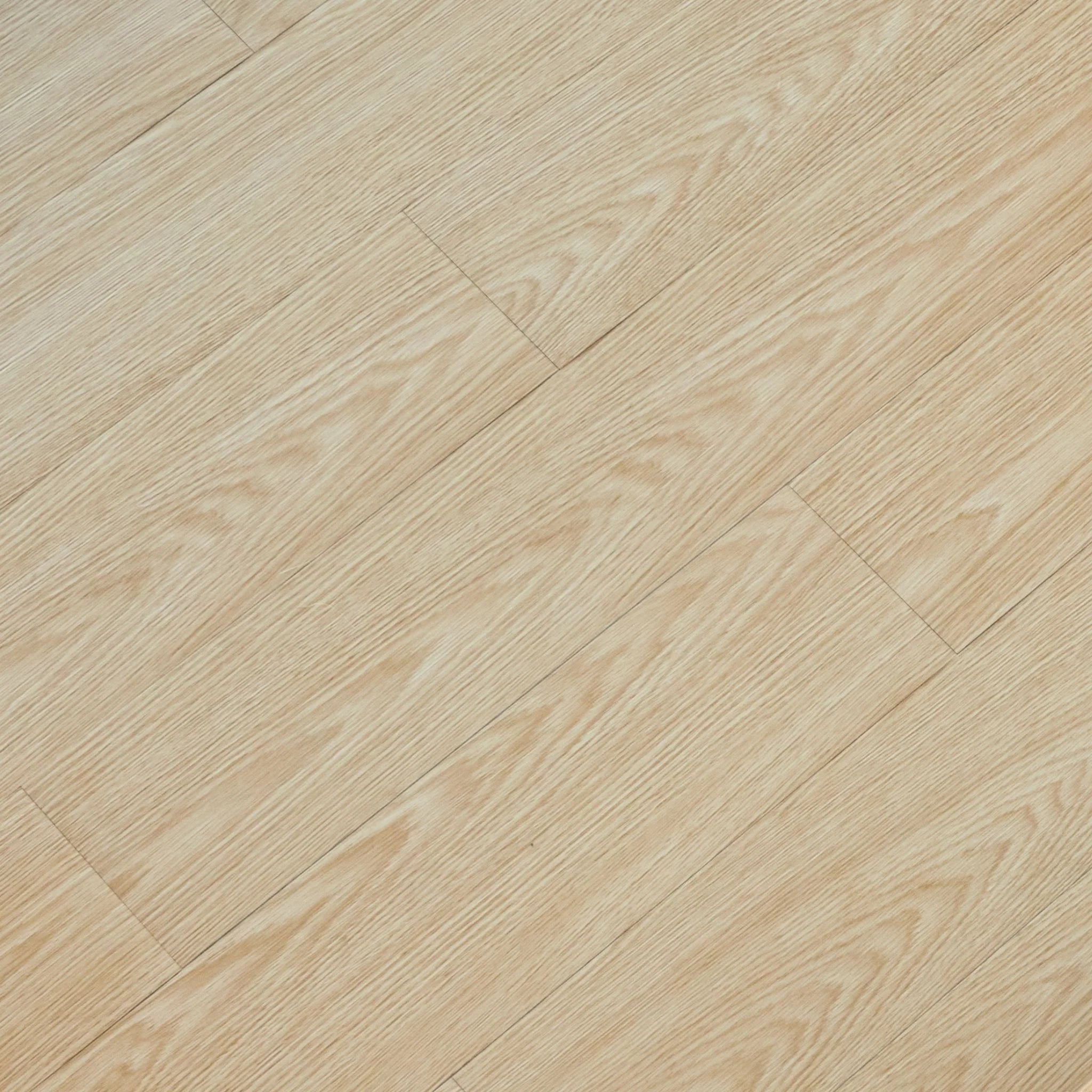 close-up of a wood-effect vinyl plank in light brown
