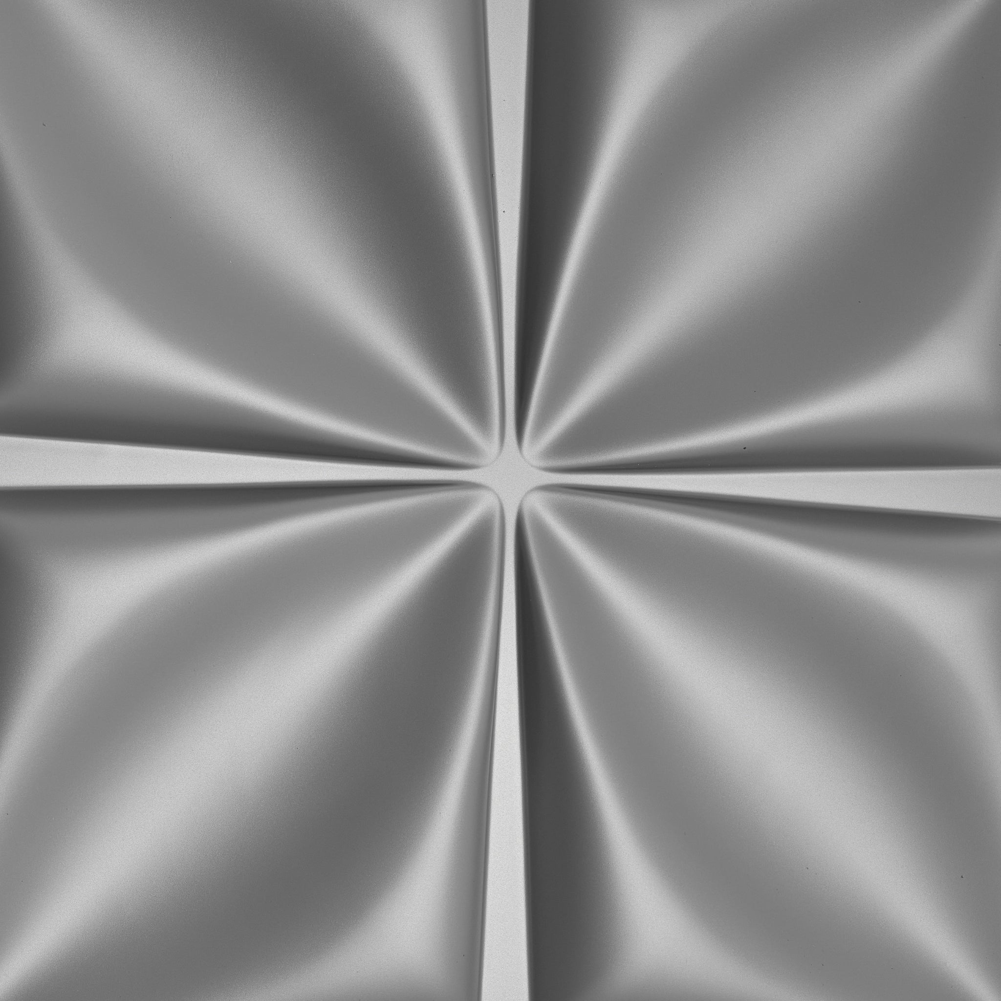 Close-up of black PVC wall panel, geometric texture