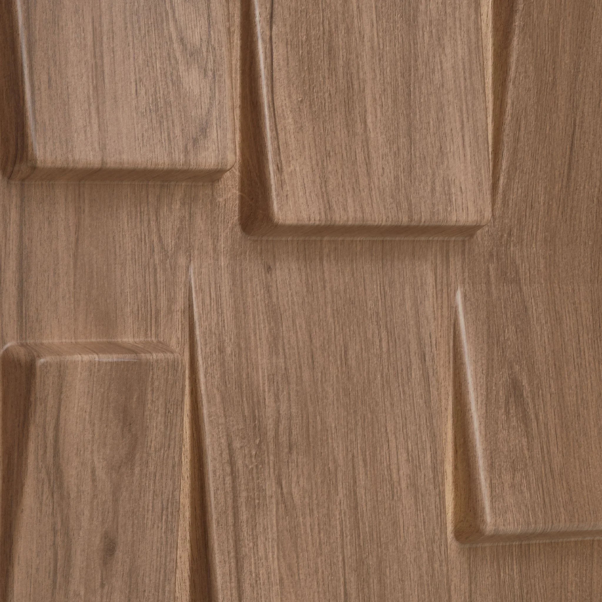 Matte Wood Geometric Squares - PVC Wall Panel