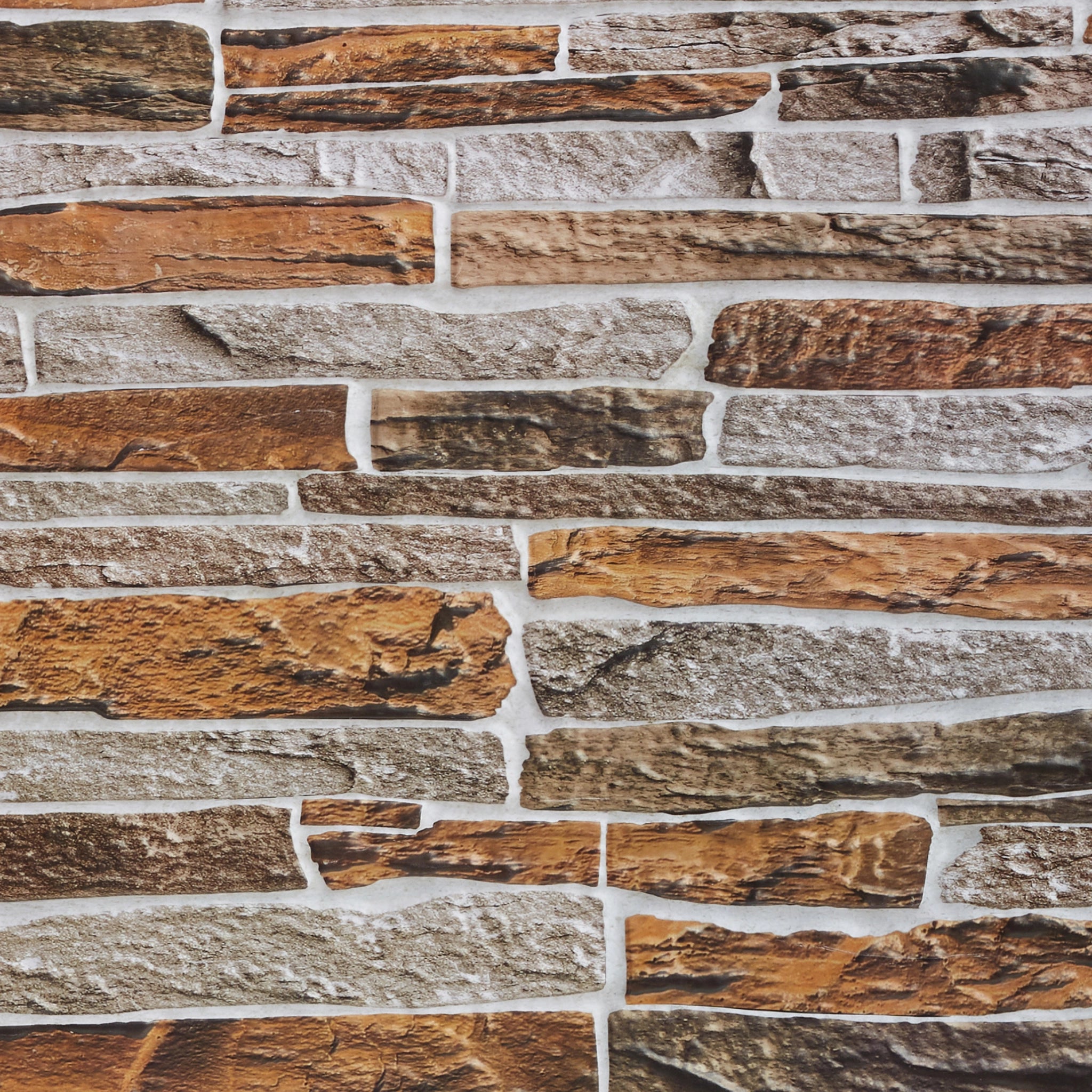 Close-up of natural sandstone wall panel with geometric designs