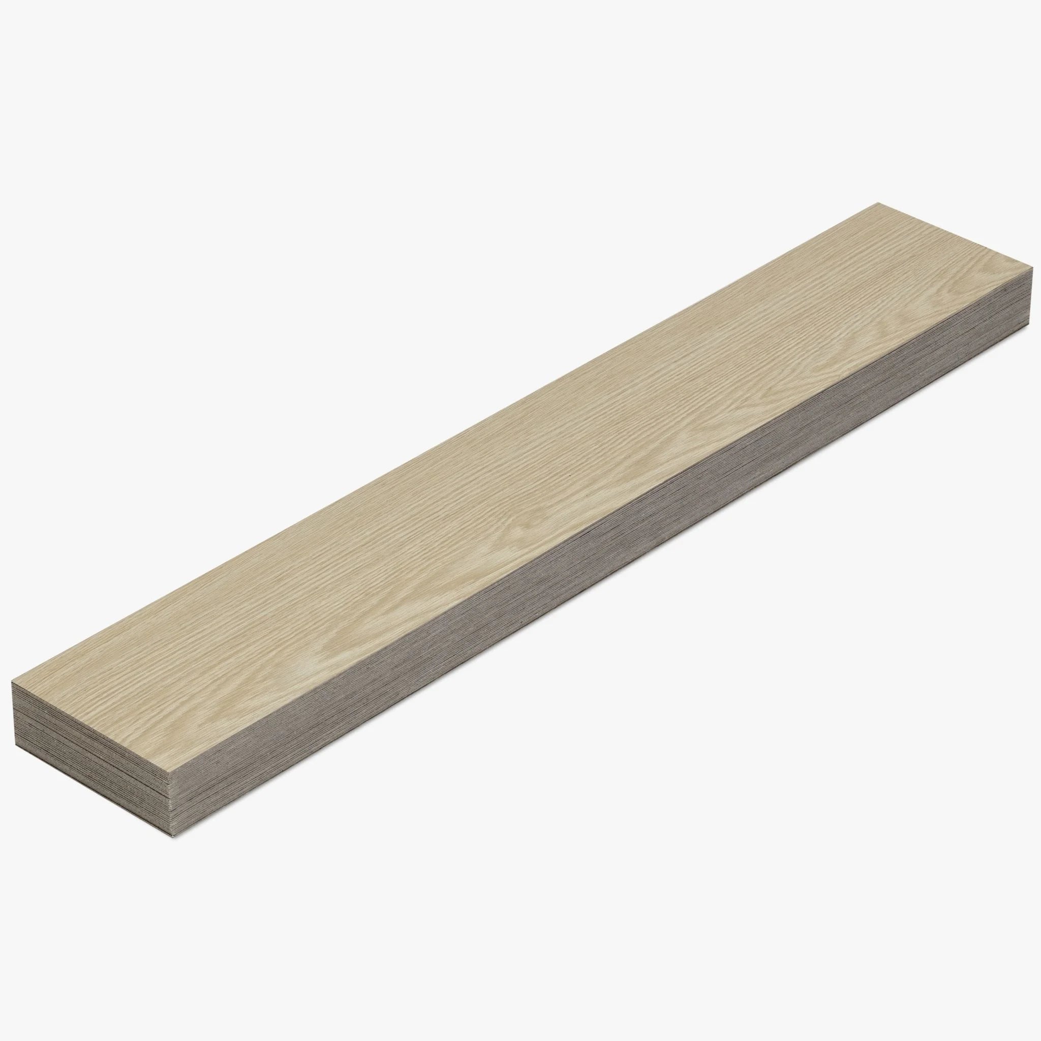 detailed view of natural beige wood-effect vinyl flooring with subtle grain patterns