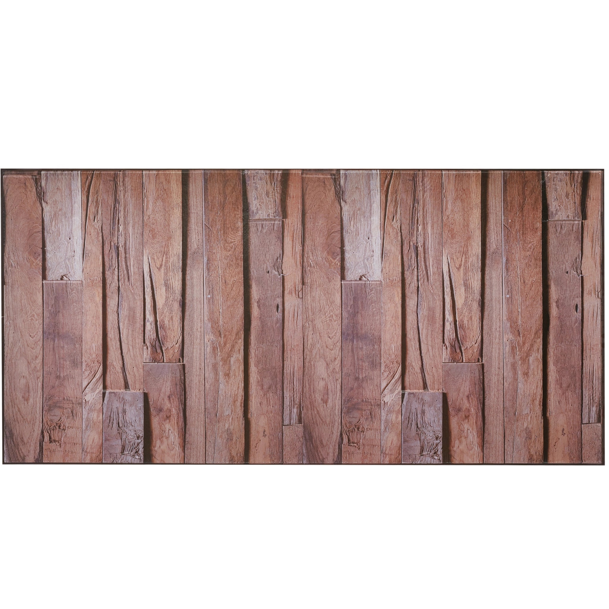 Brown wall panel with geometric patterns, close-up view