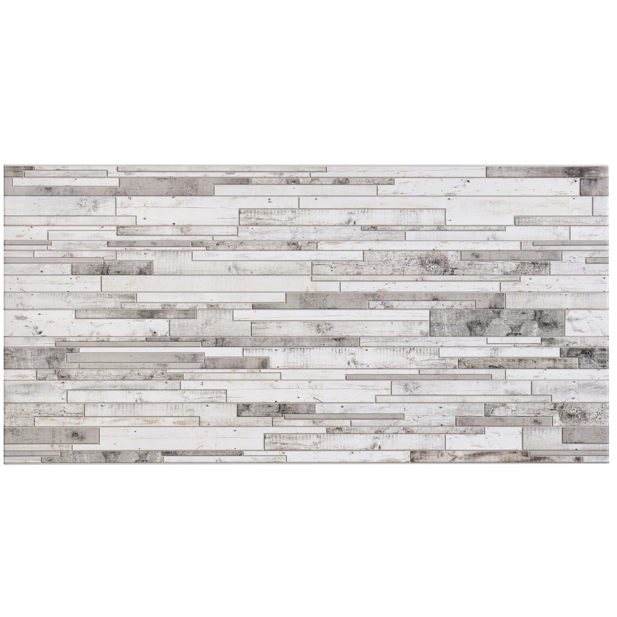 Grey wall panel with geometric patterns, close-up view