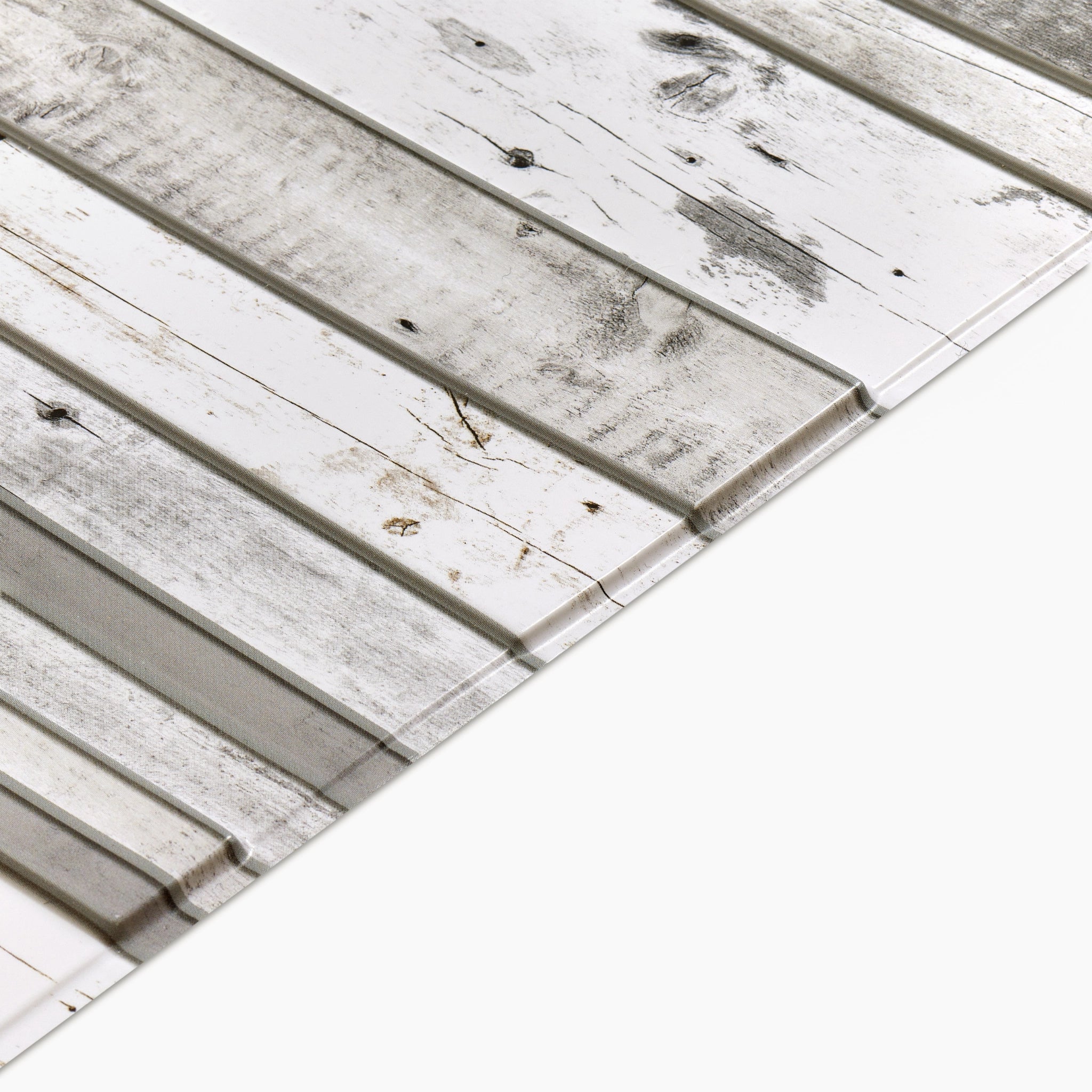 Closer look of the grey 3D wall panel