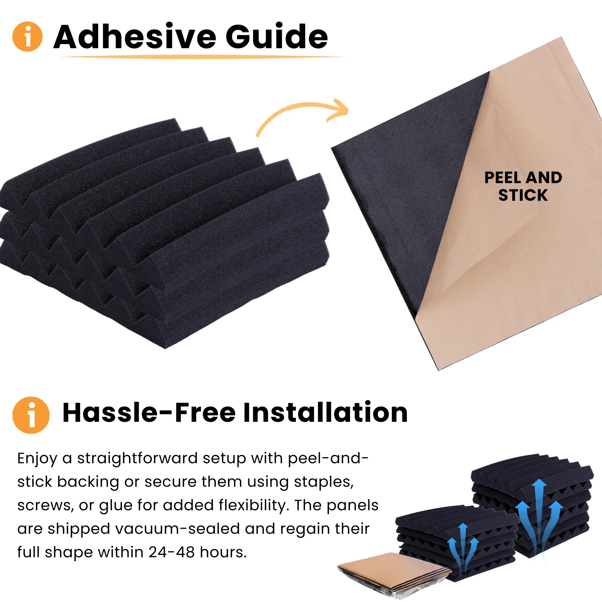 Step by step instructions for applying adhesive to sound insulation foam for better noise reduction