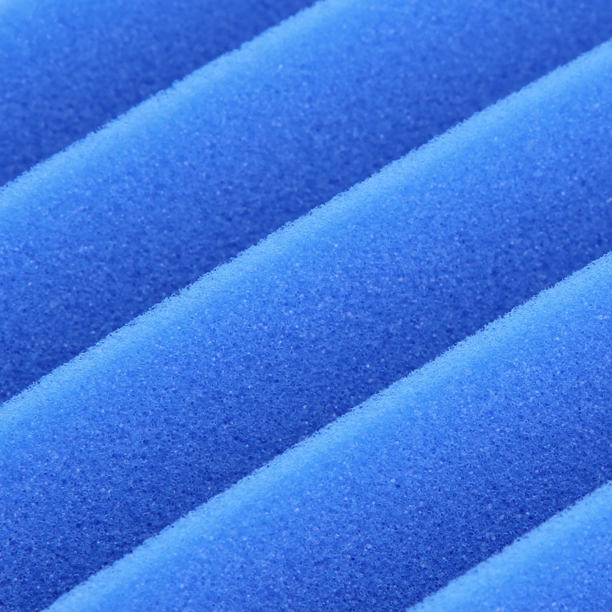 blue acoustic foam panel triangular with 12 grooves shoving its unique texture non toxic material