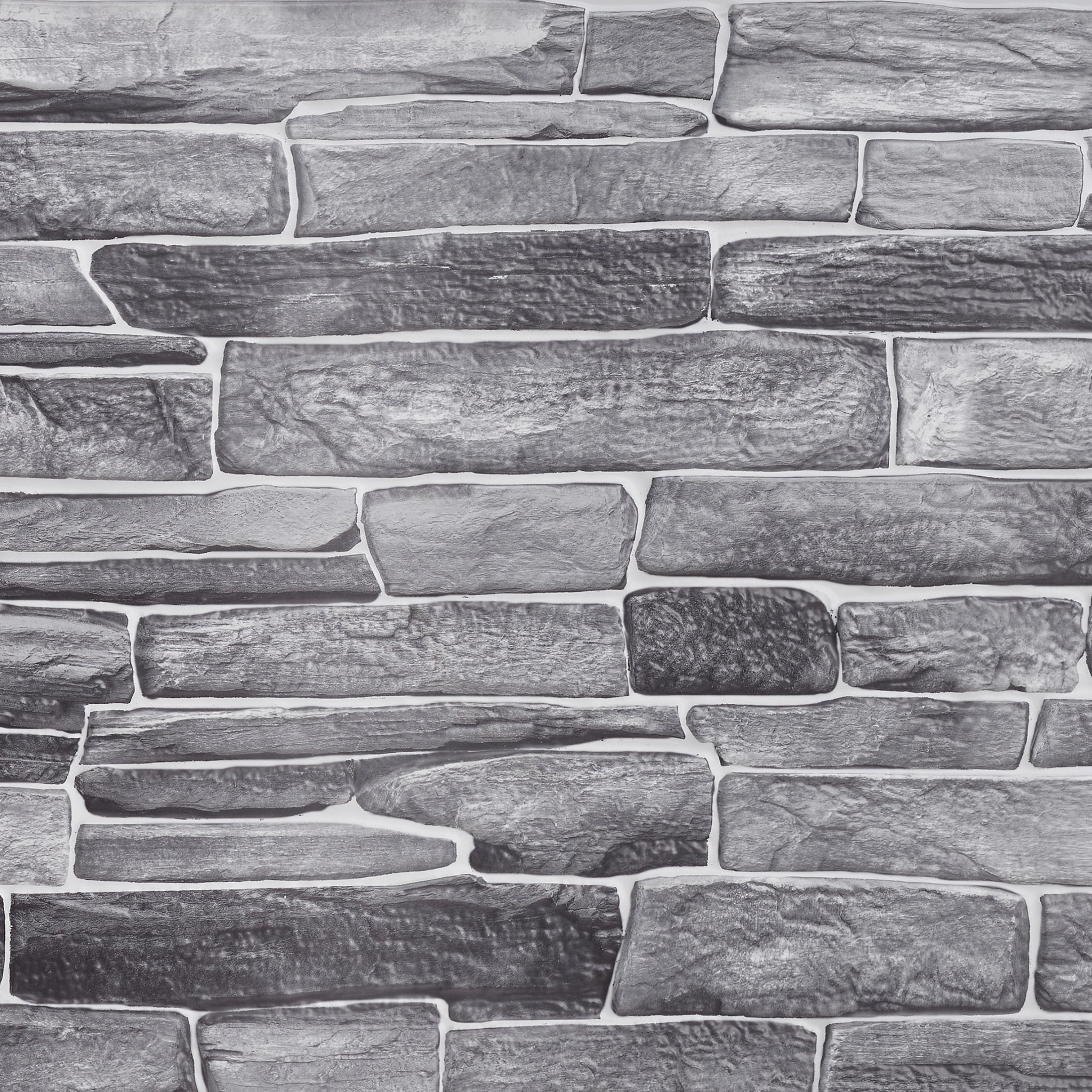 Close-up of grey wall panel with geometric designs