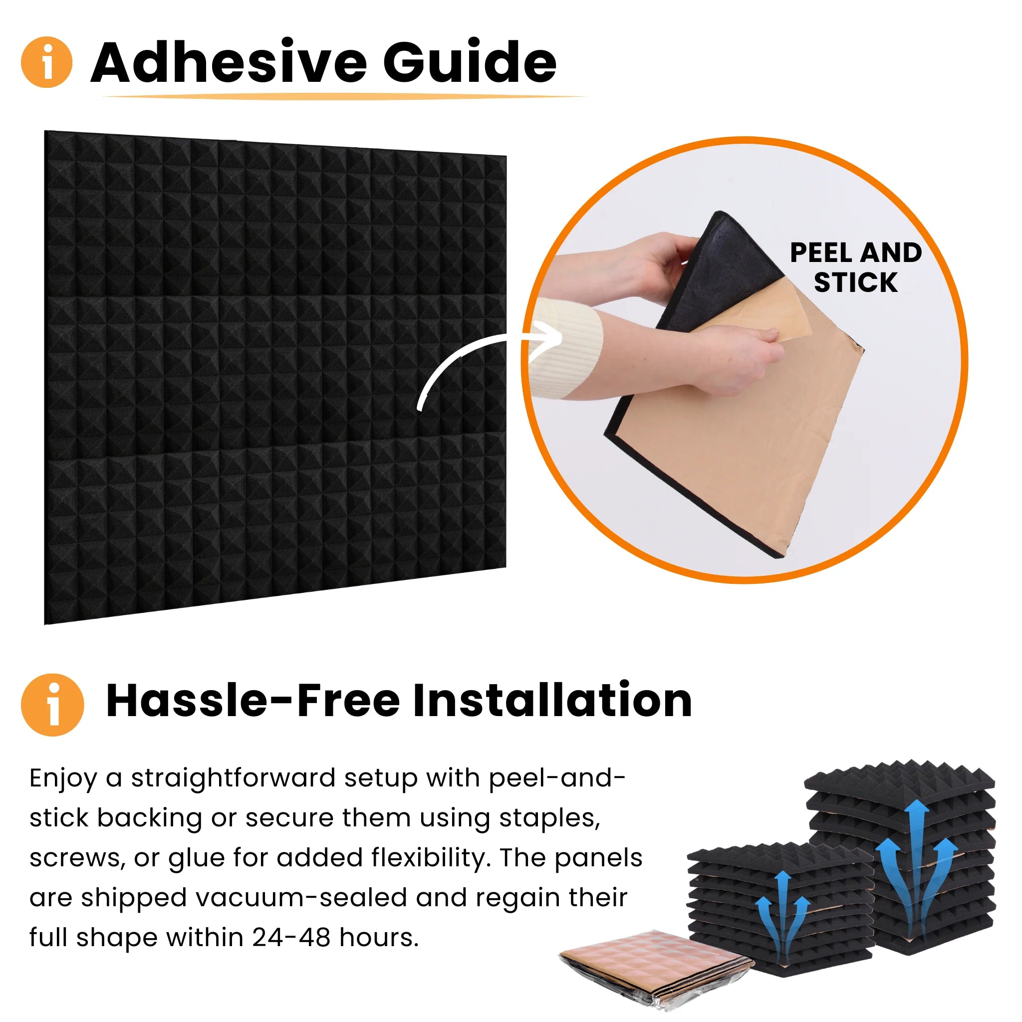 Step by step instructions for applying adhesive to sound insulation foam for better noise reduction