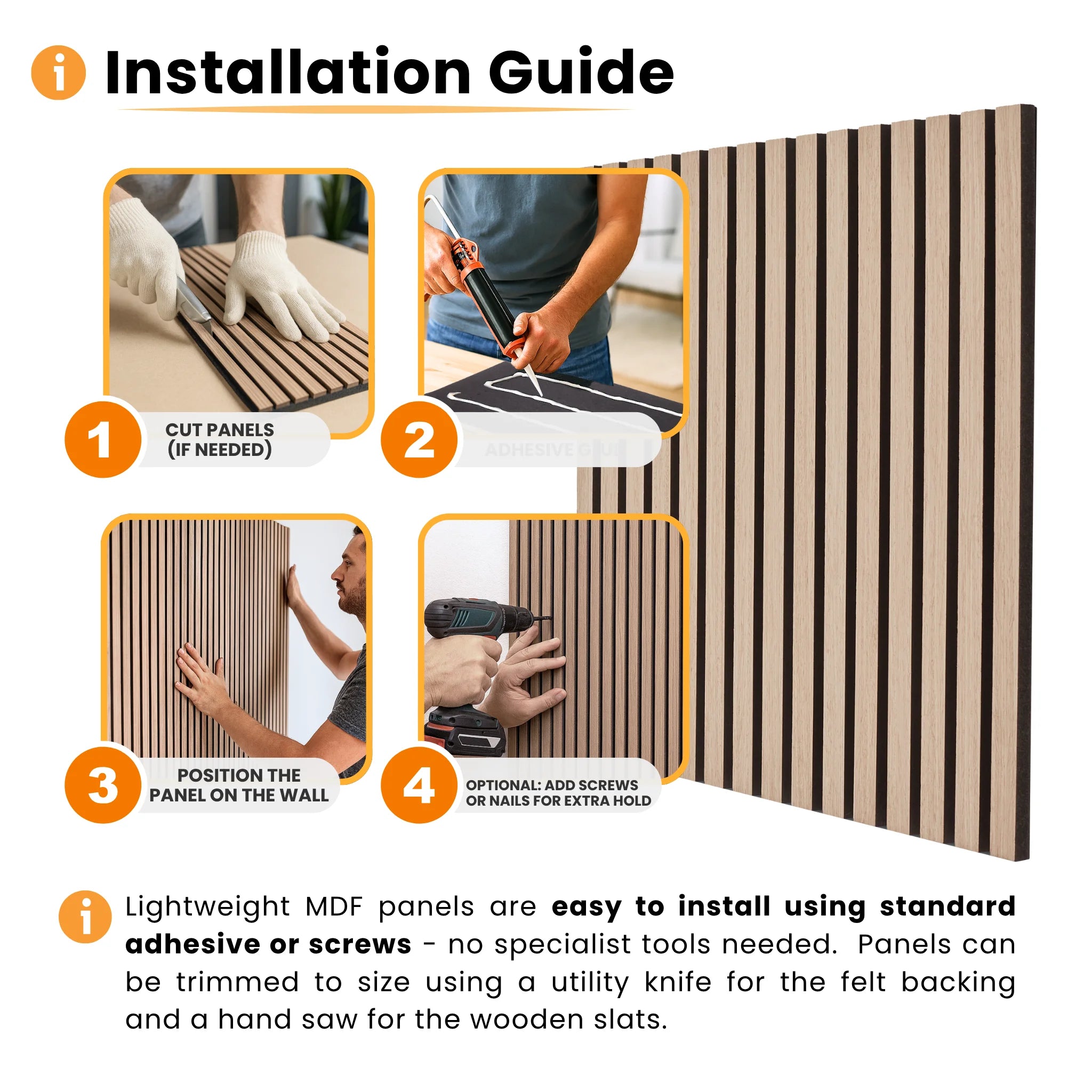 Step by step wall panel installation guide