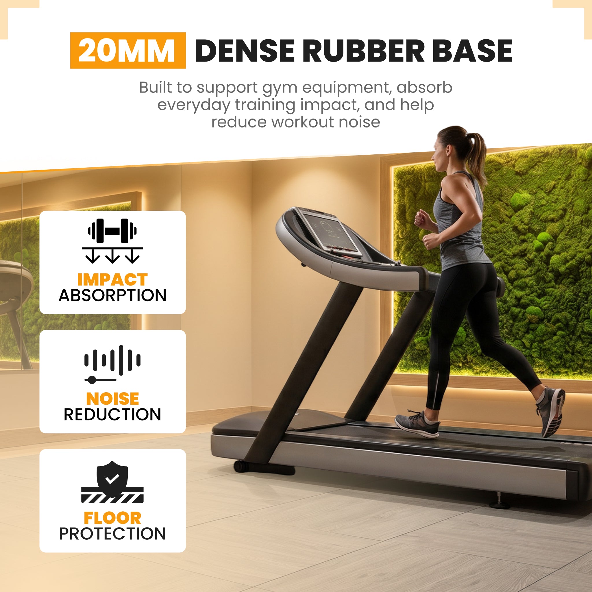 How to connect rubber gym tiles with clips