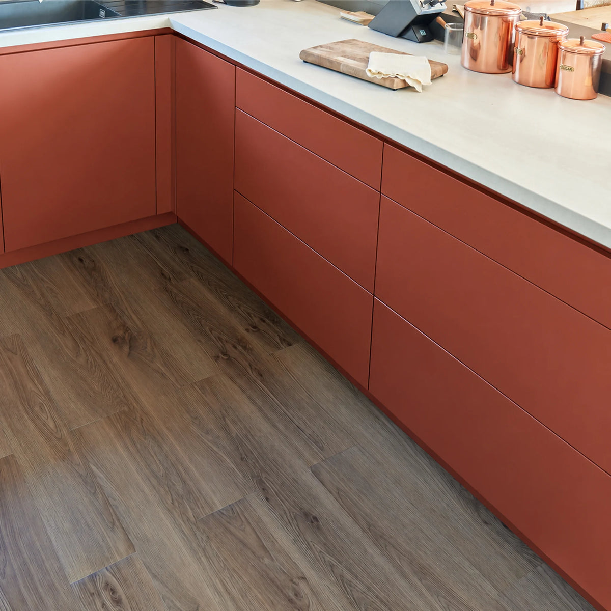 Brown Wood Effect - Self Adhesive Floor Planks