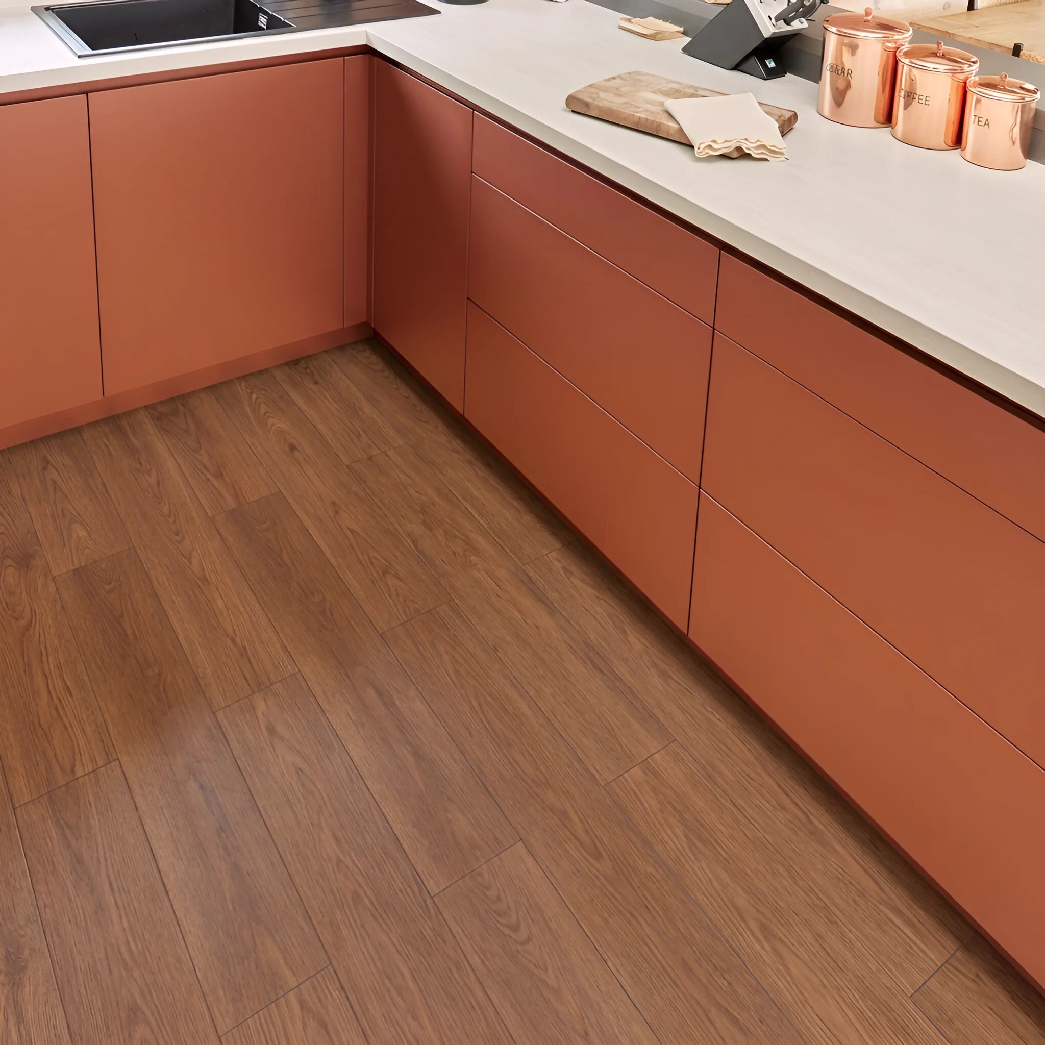 Brown Wood Effect - Self Adhesive Floor Planks