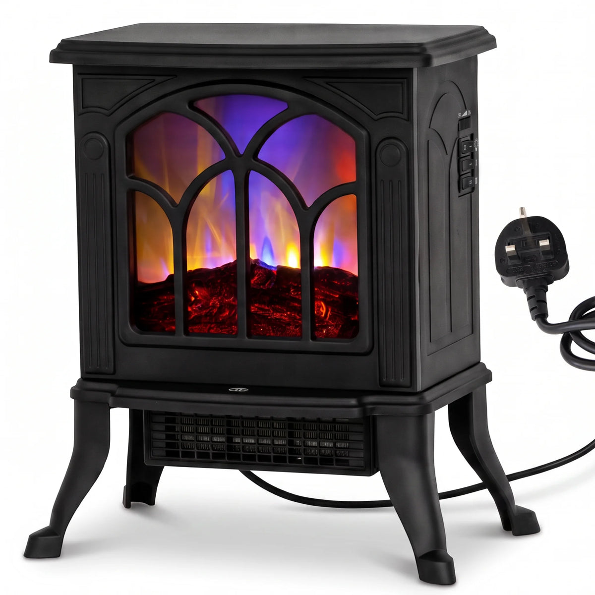 Artificial flame effect electric fireplace stove