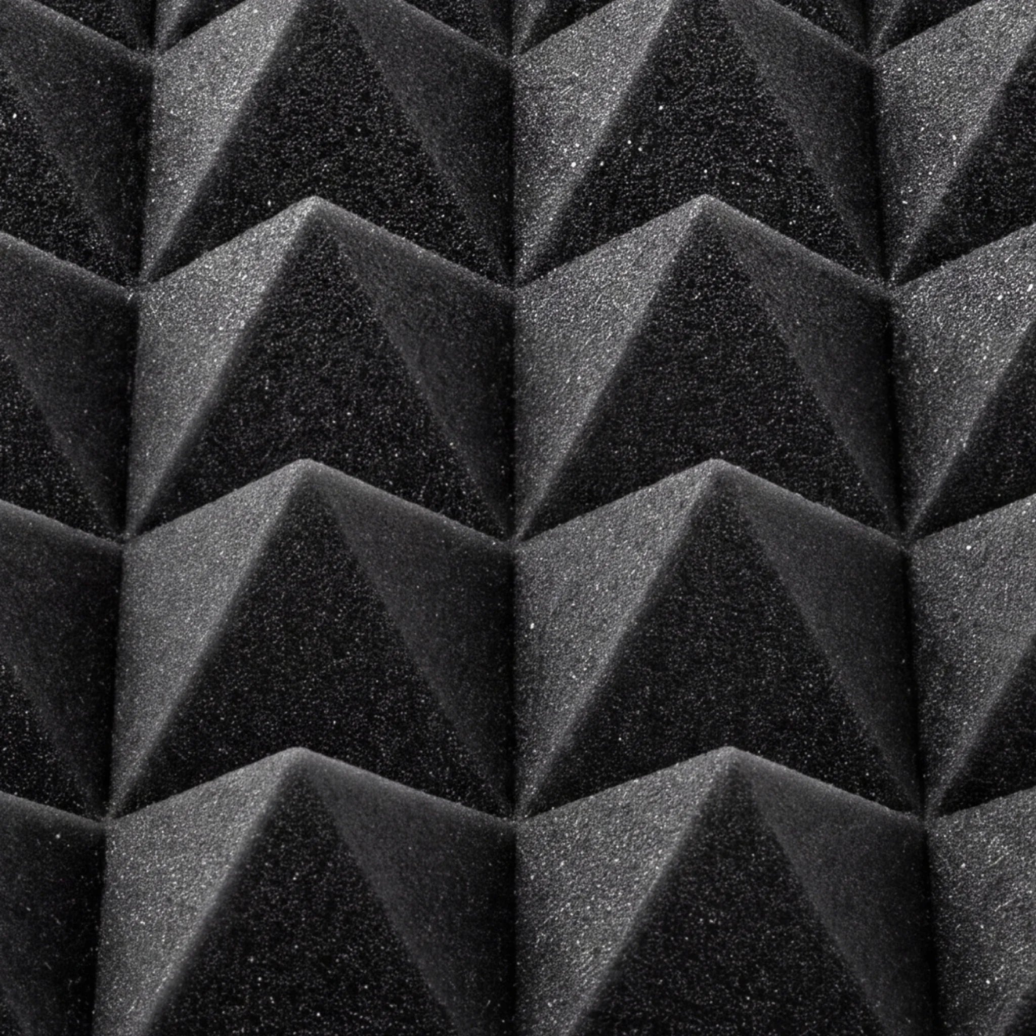 Pyramid foam texture for sound absorbing panels