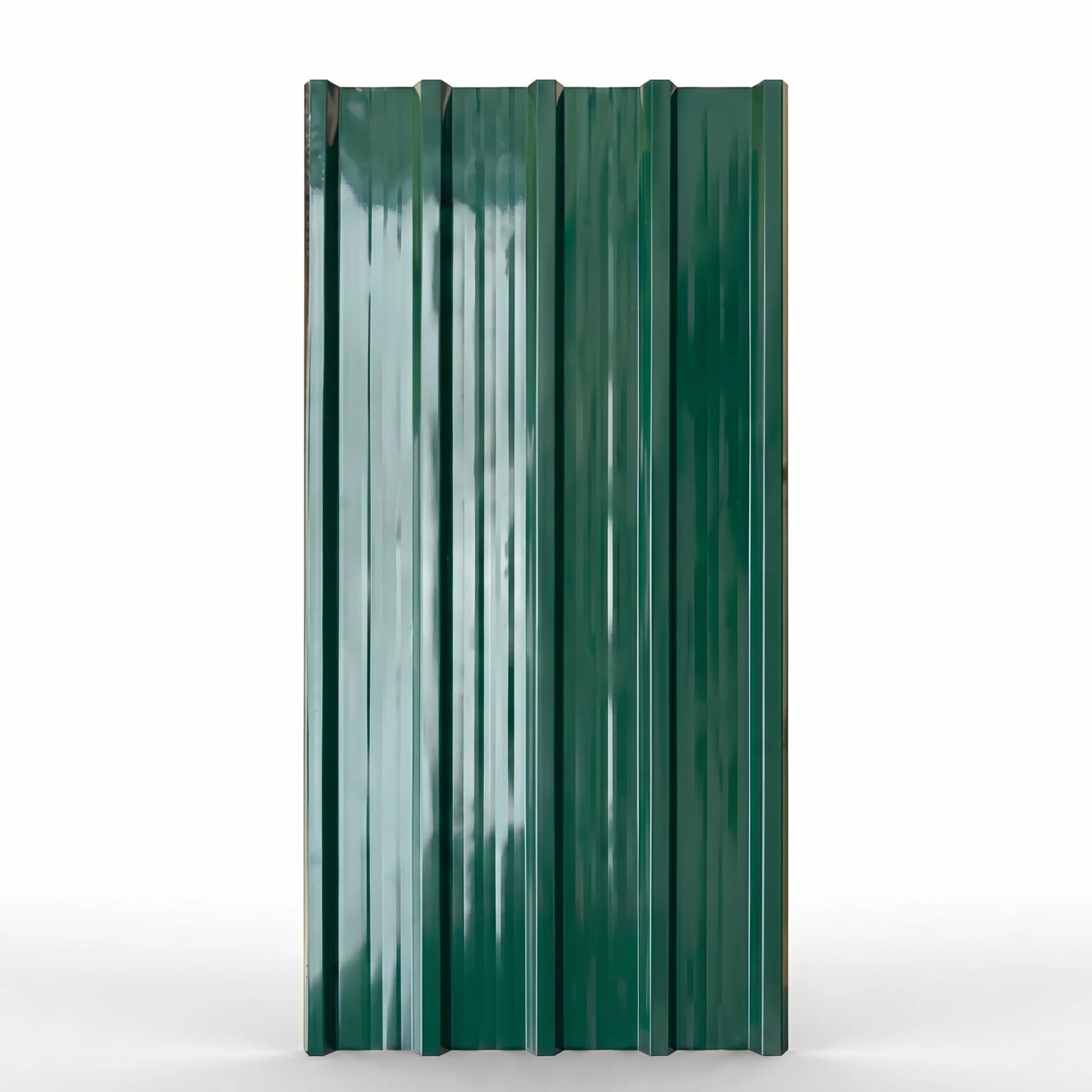 Green galvanised steel roofing sheet panel