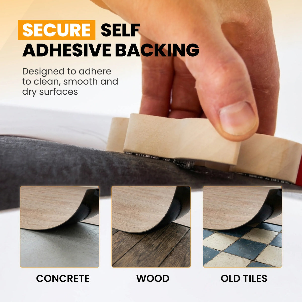 Self adhesive vinyl floor plank