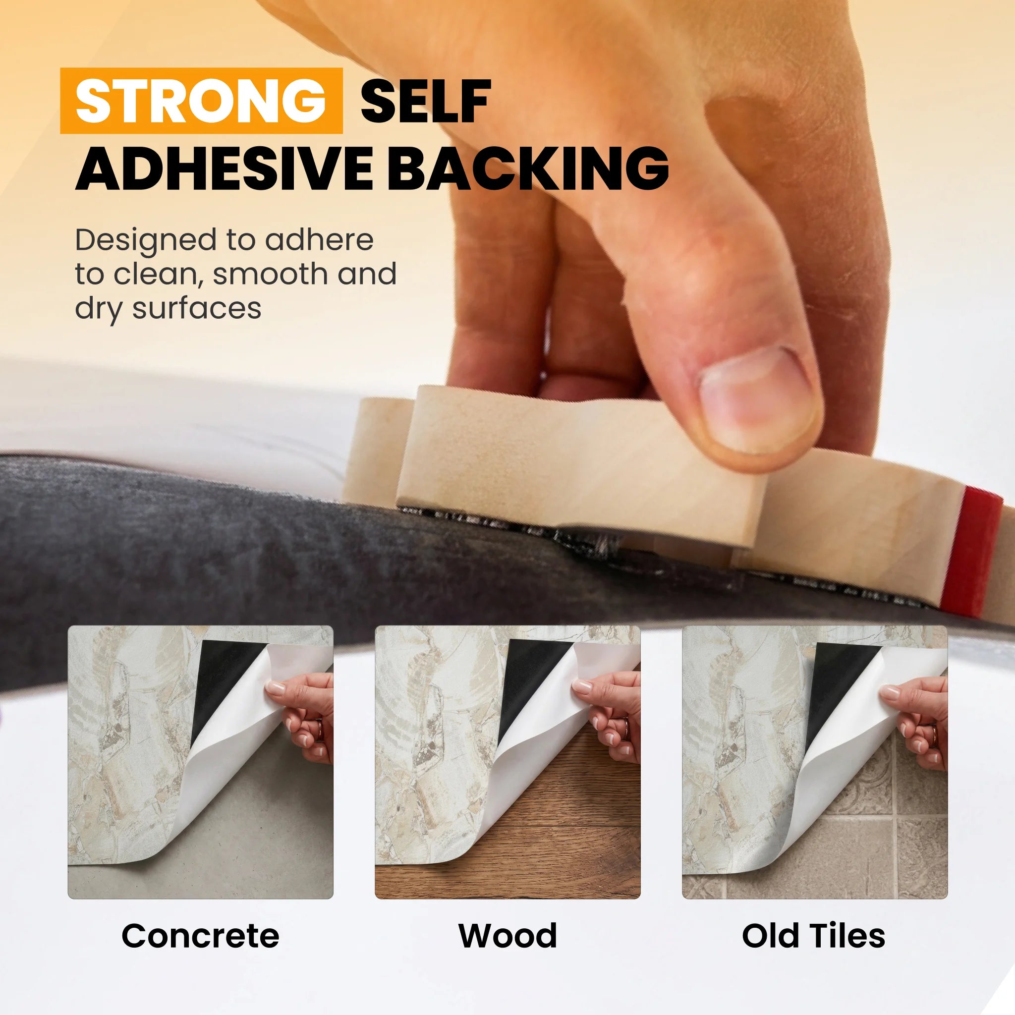 Vinyl floor tile size and pack coverage