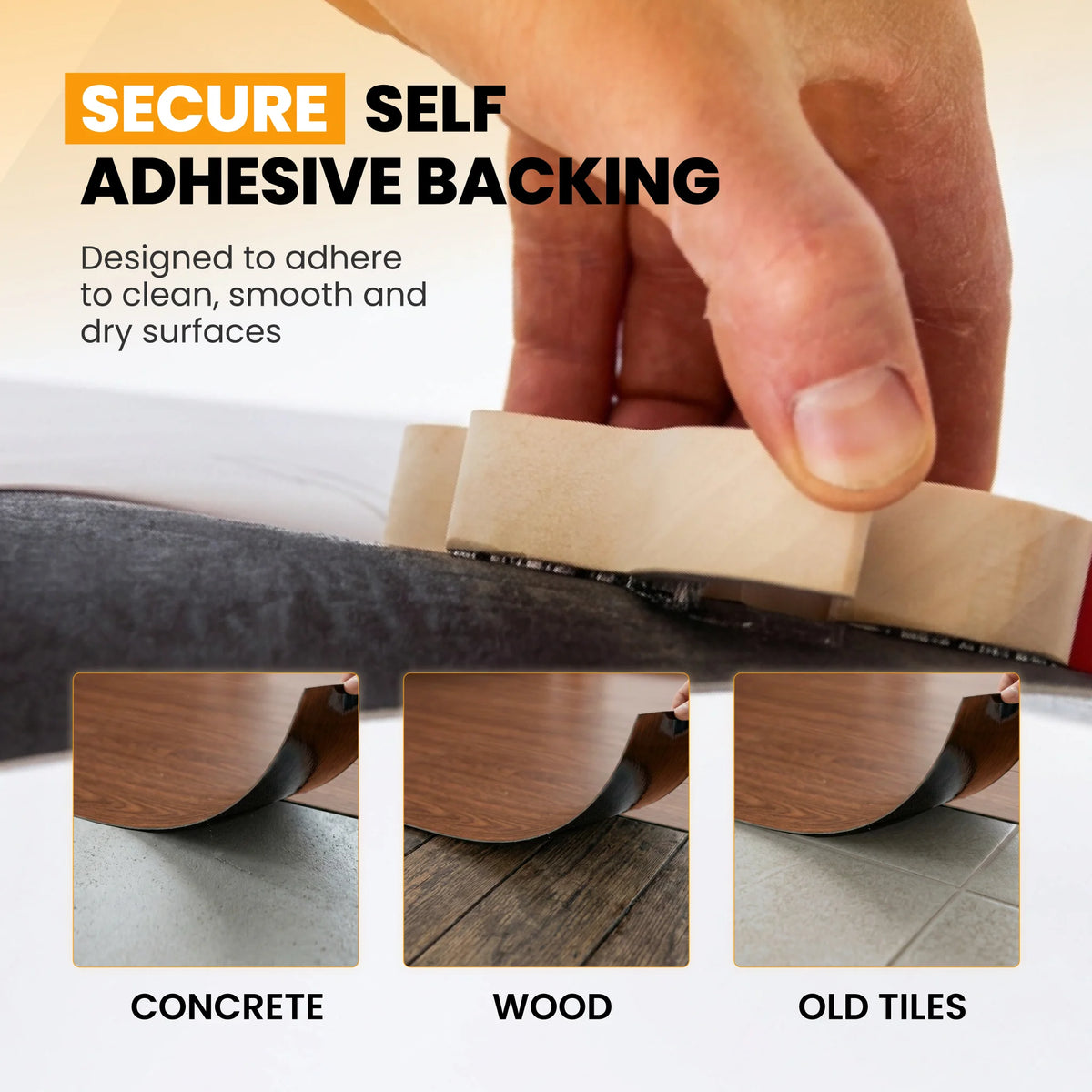 Self adhesive vinyl floor plank
