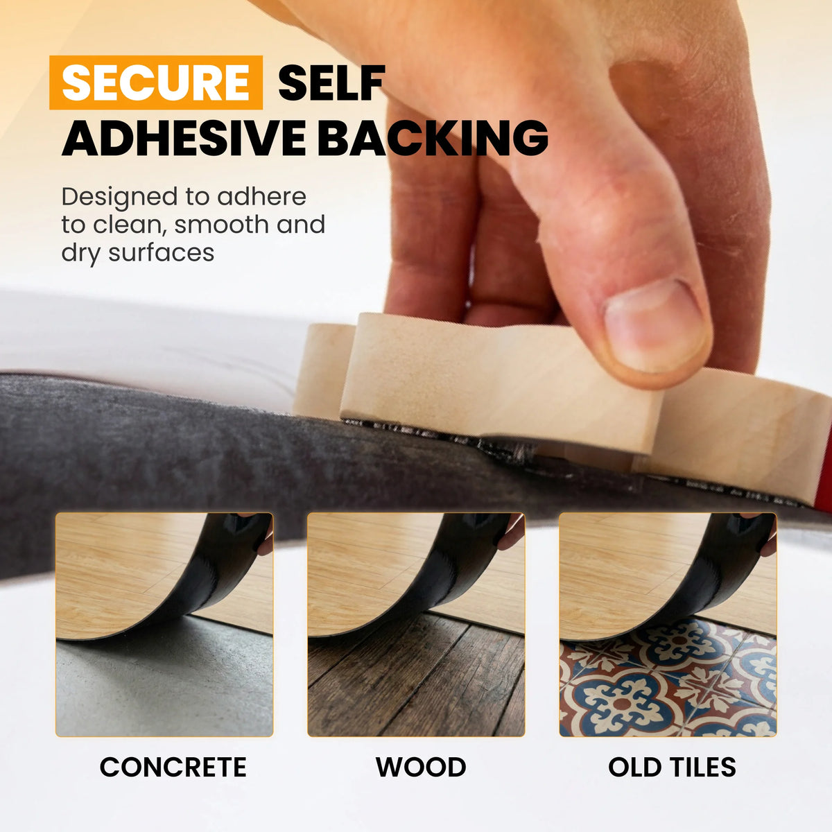 Self adhesive vinyl floor plank