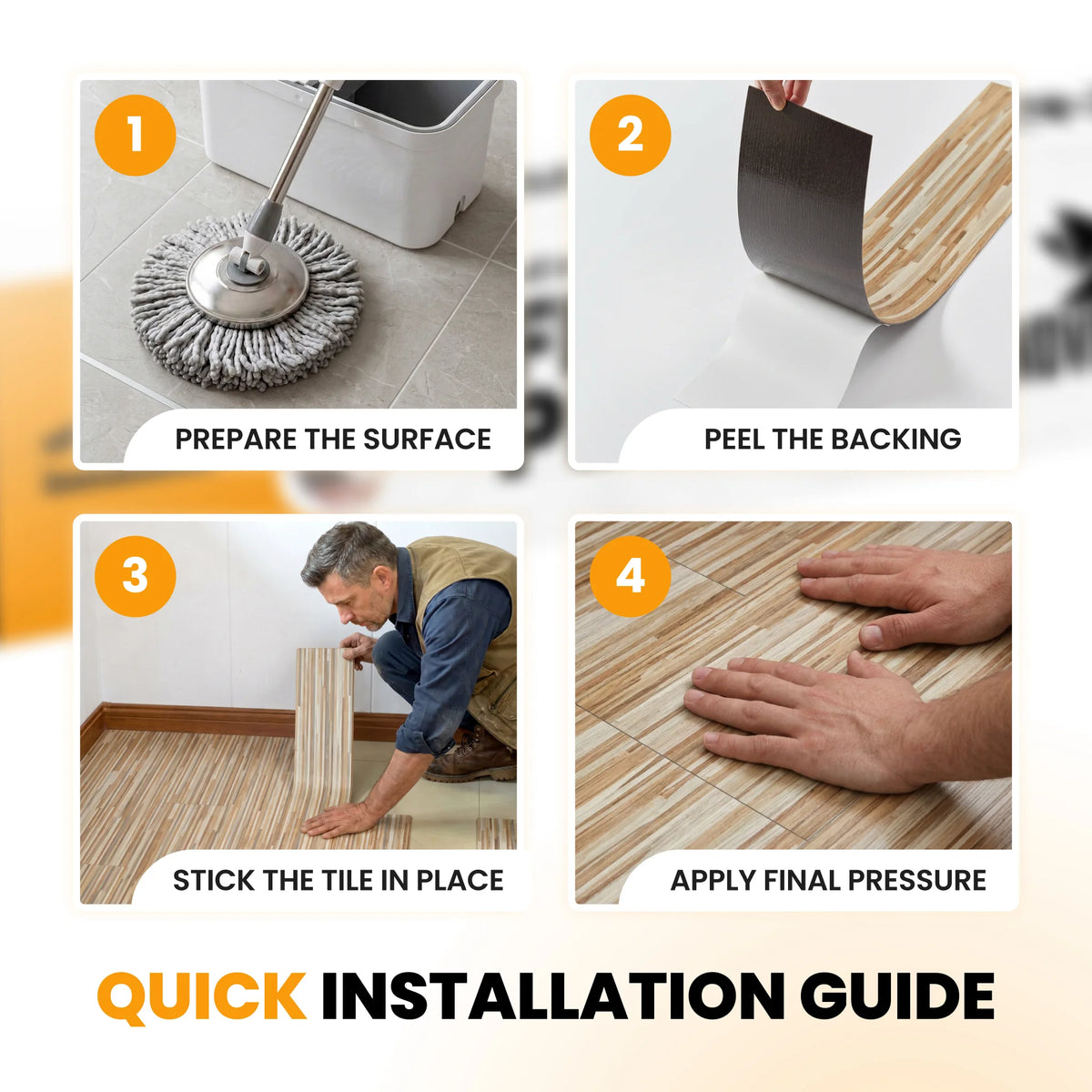 Wood floor planks installation guide