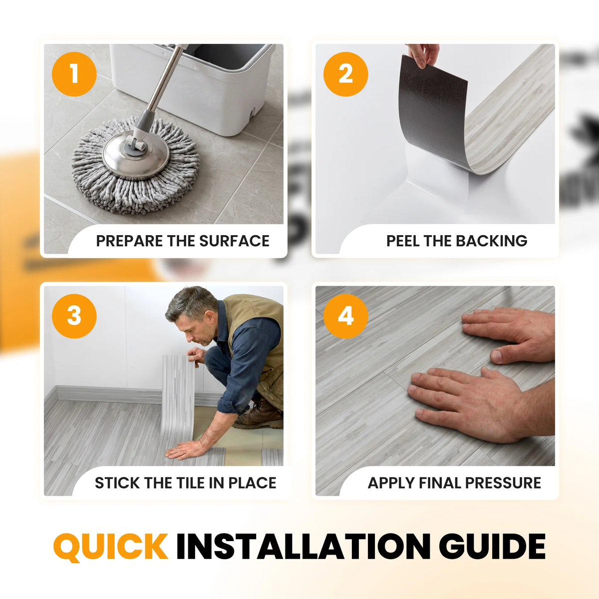 Wood floor planks installation guide