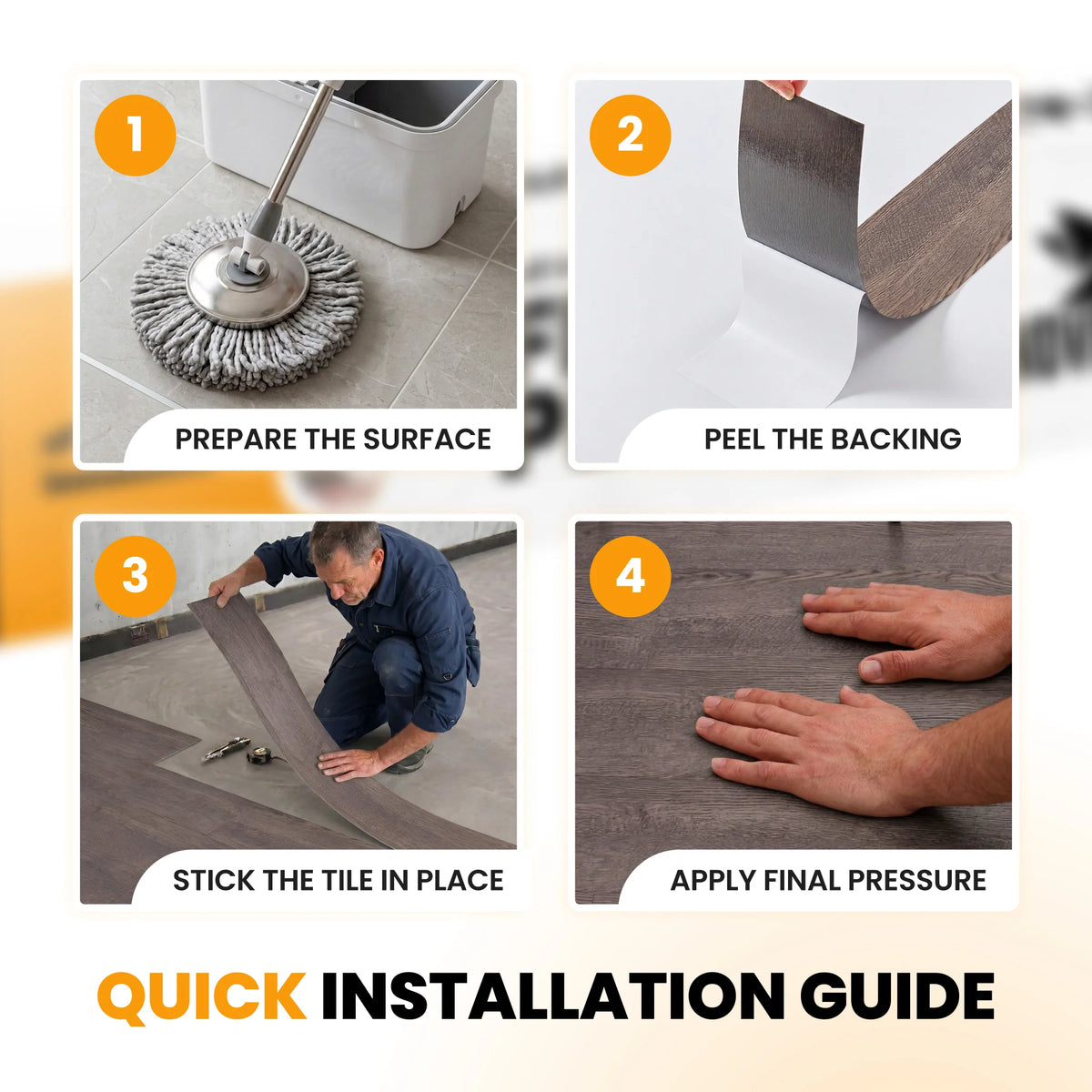 Wood floor planks installation guide