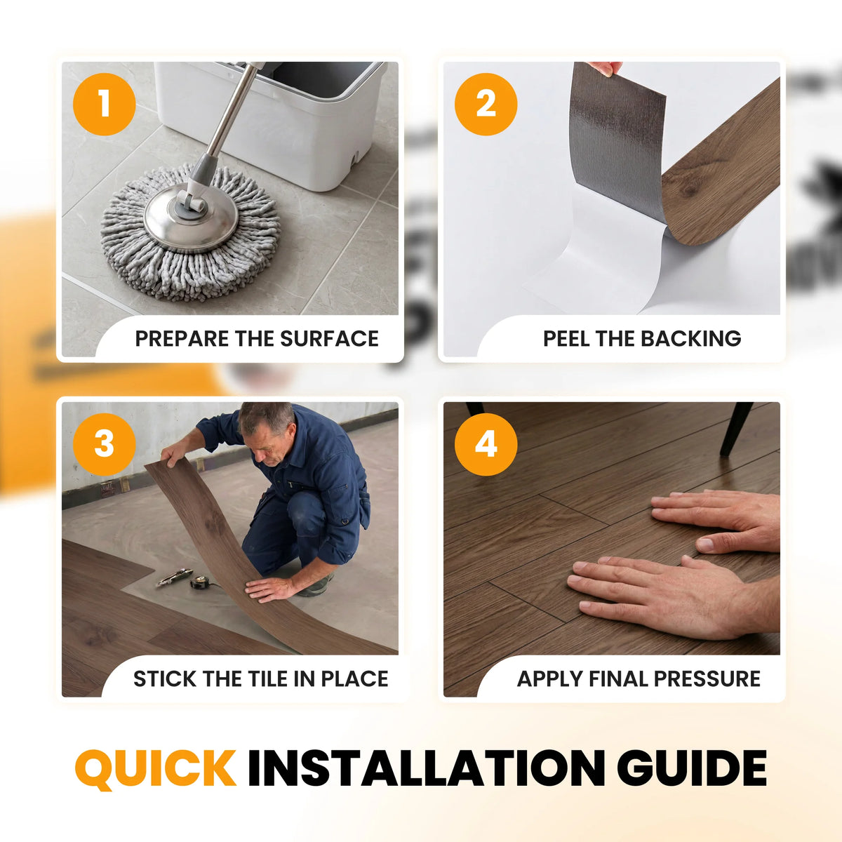 Wood floor planks installation guide