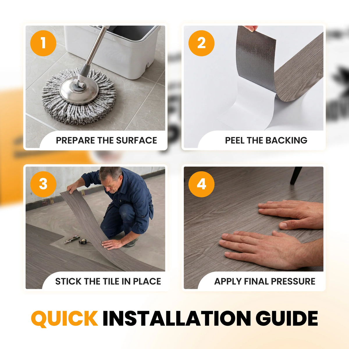 Wood floor planks installation guide