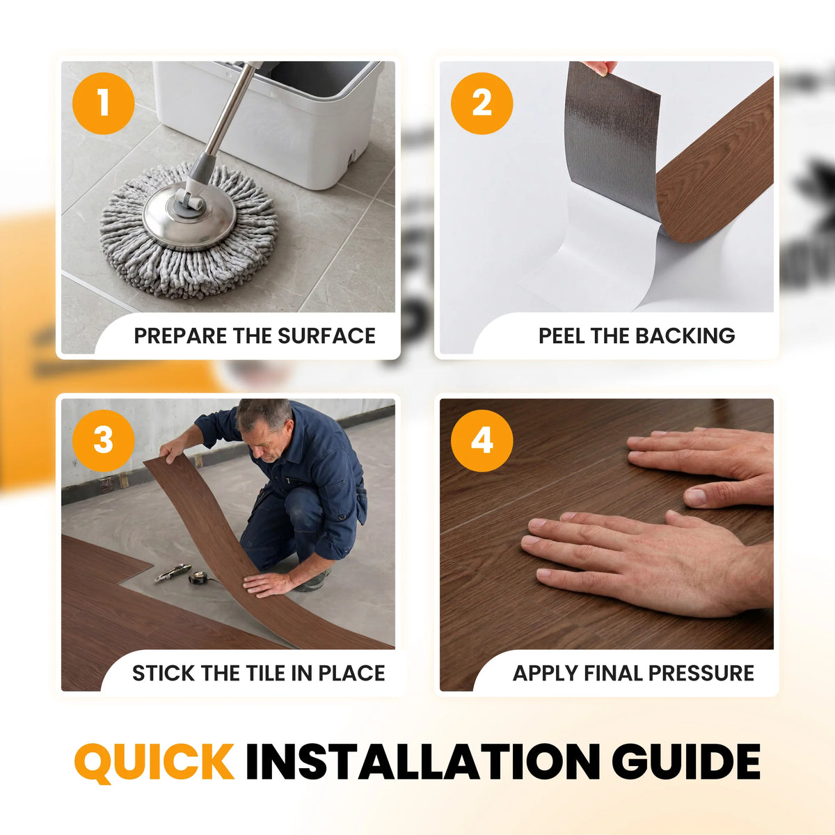 Wood floor planks installation guide