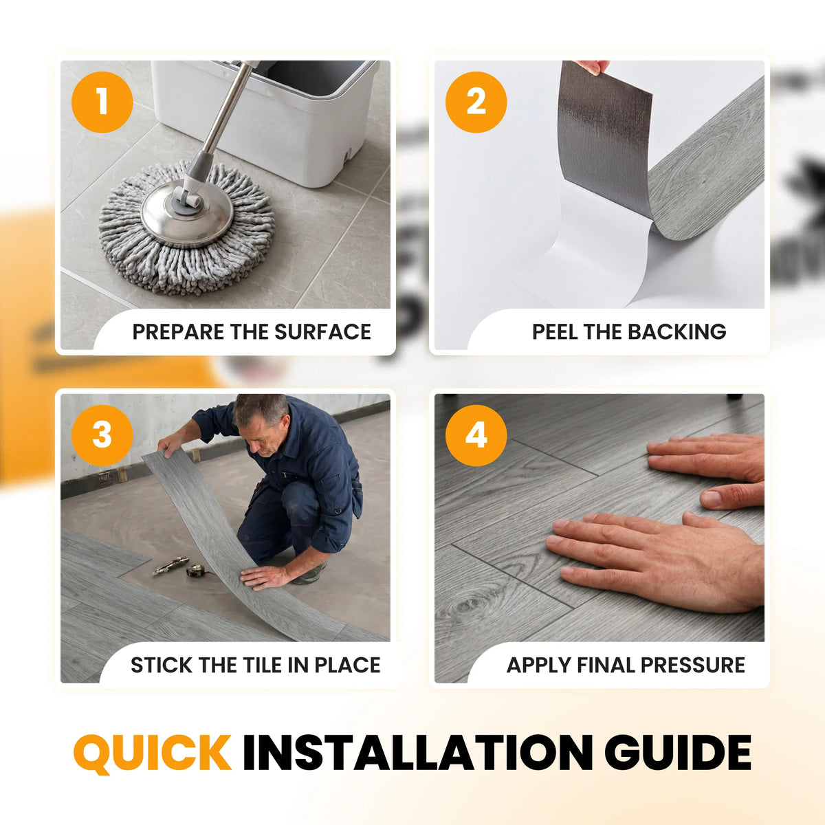 Wood floor planks installation guide