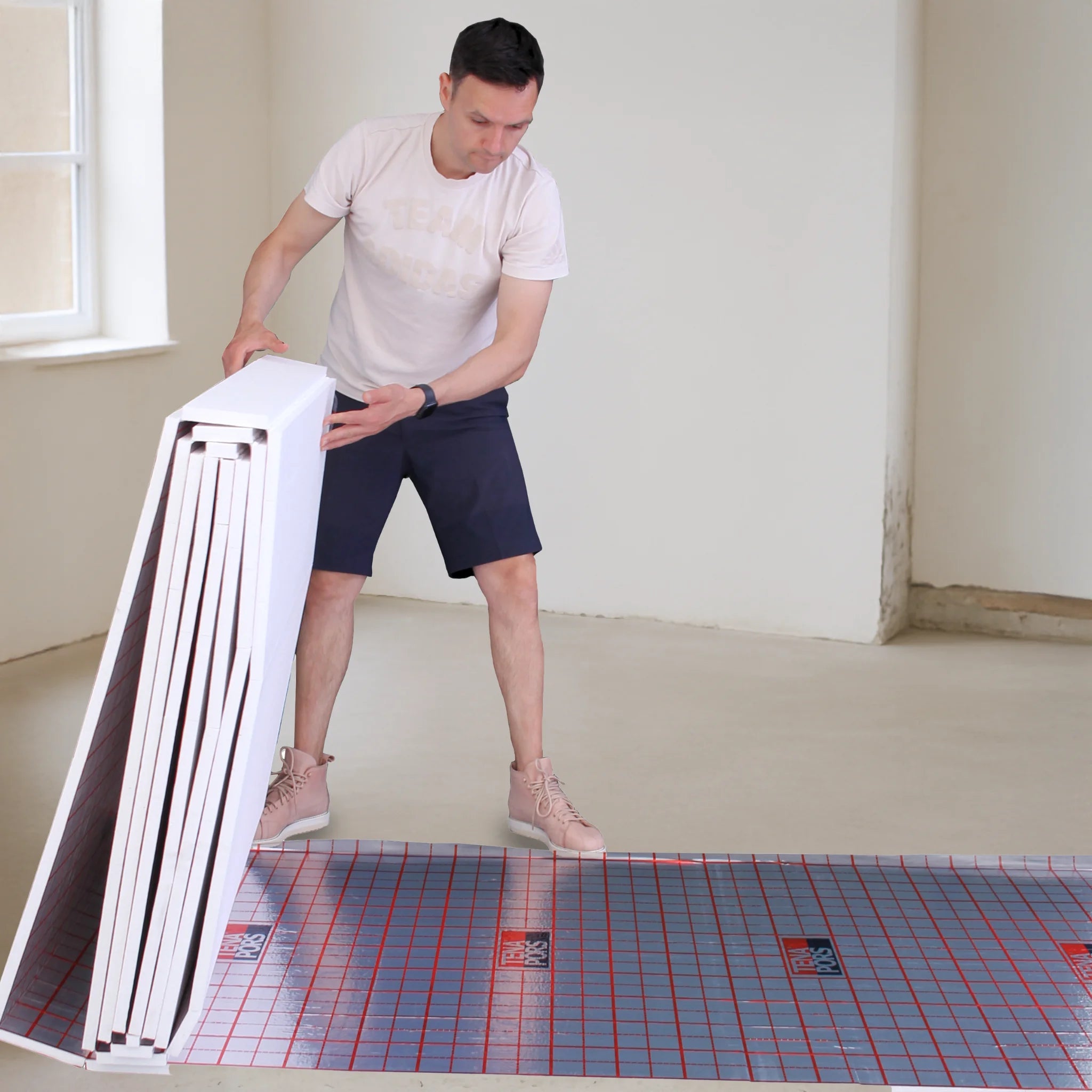 simply unfold pre-folded insulation foam board and it’s ready to use