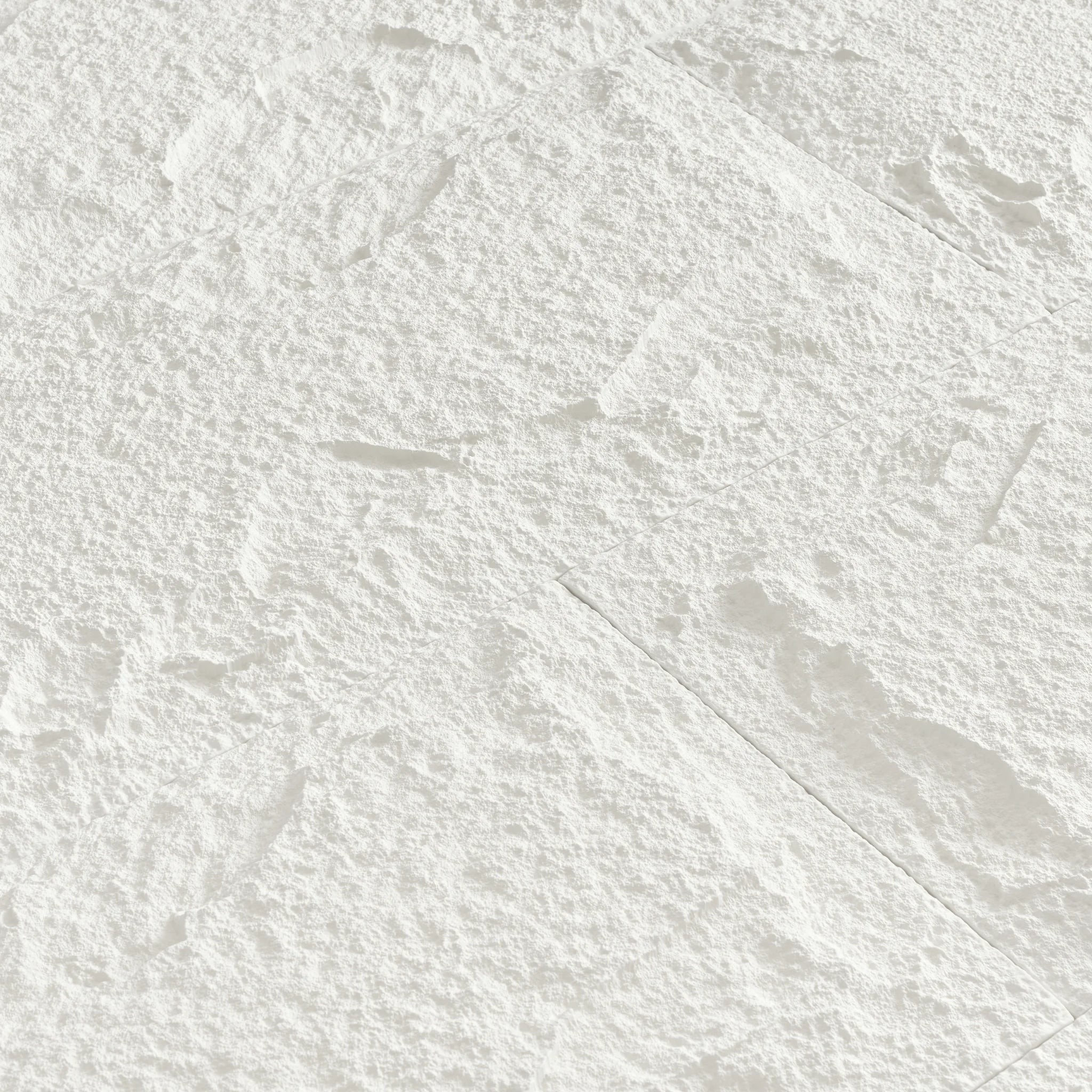Close up of stone texture joints on PU cladding panels for interior wall panelling projects