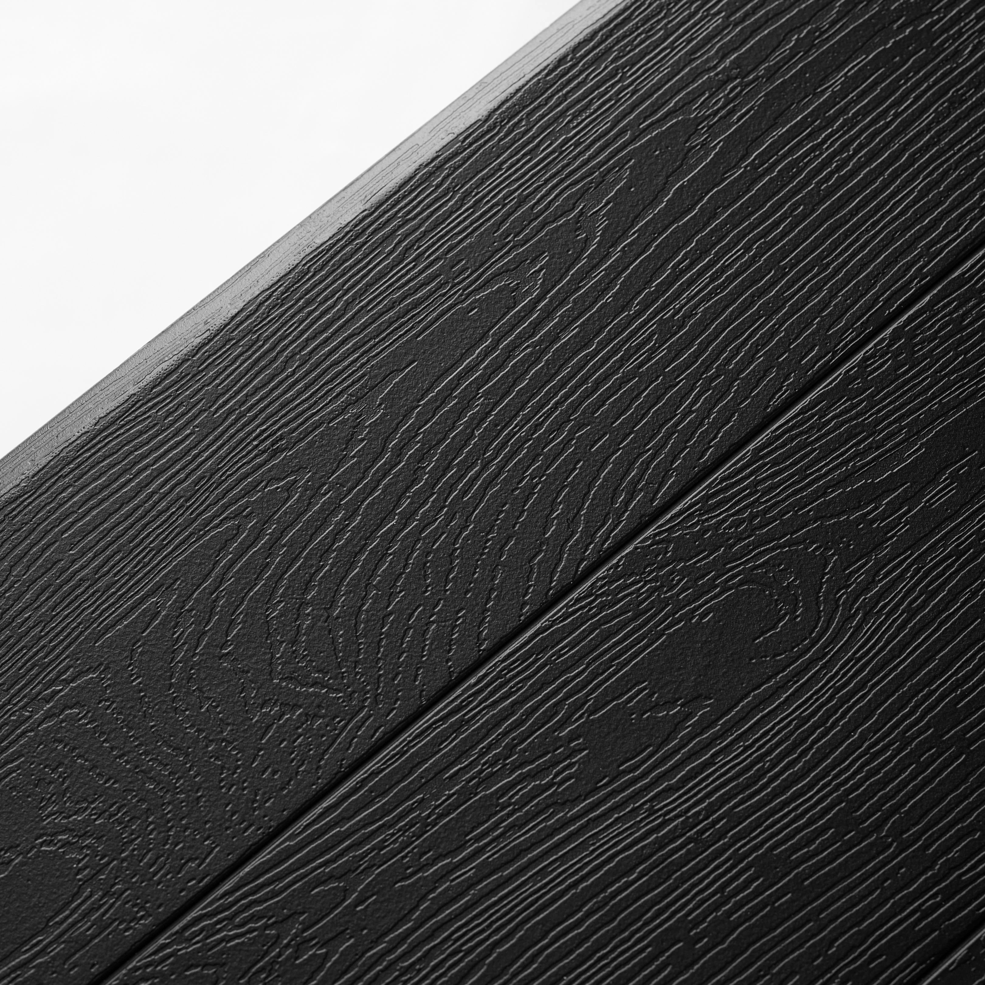 close up of black textured table surface