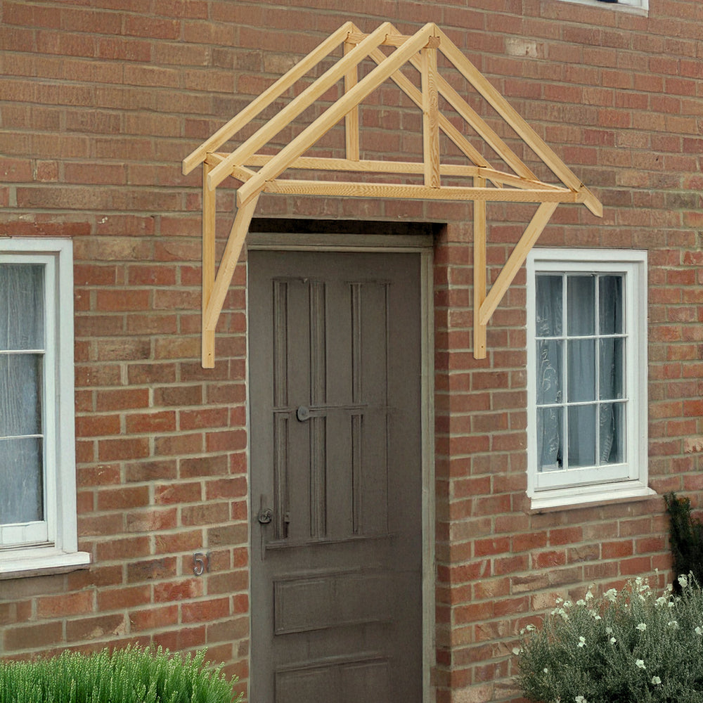 wooden-door-canopy-outdoor-frame-pine-wood