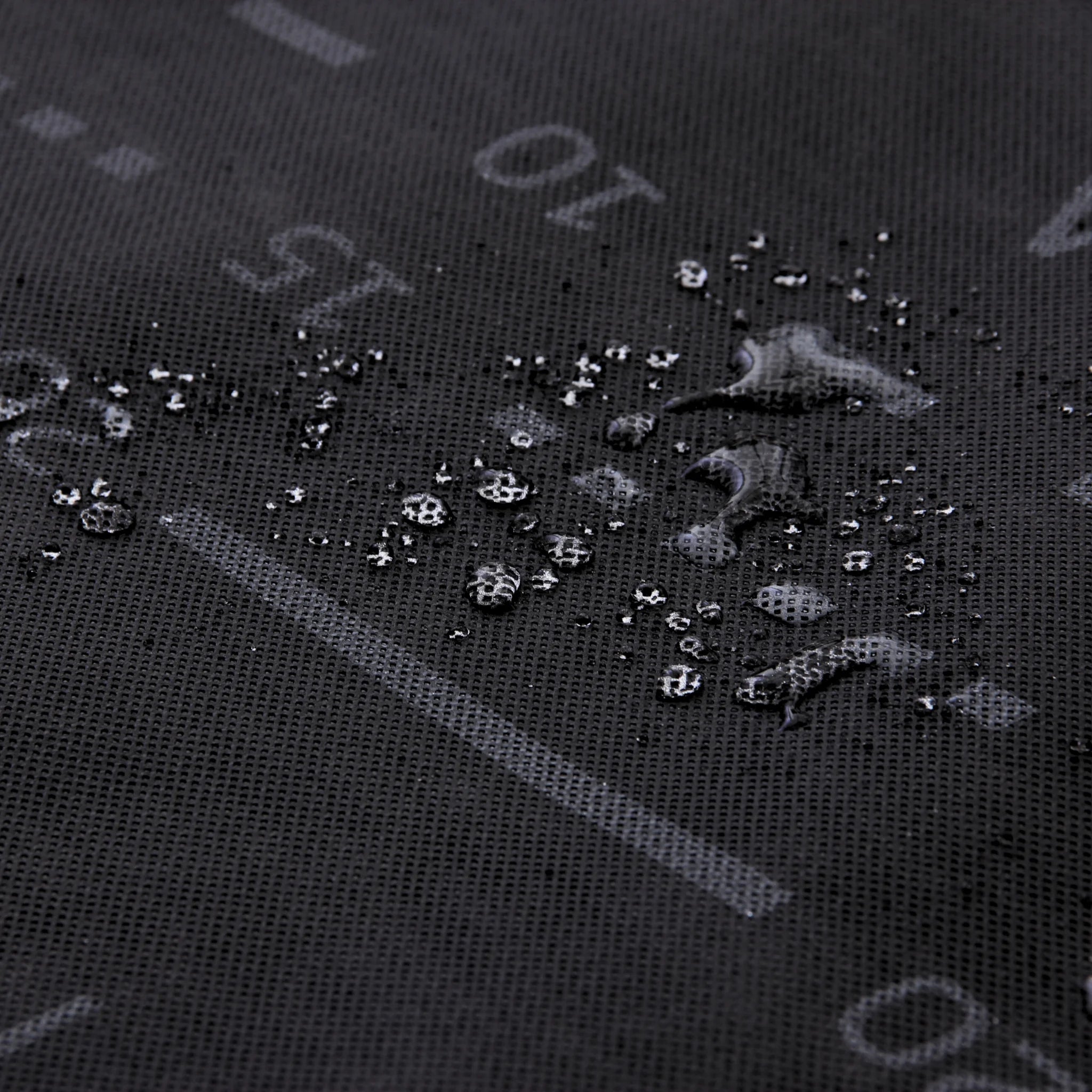 Water drops on breathable waterproof roof membrane