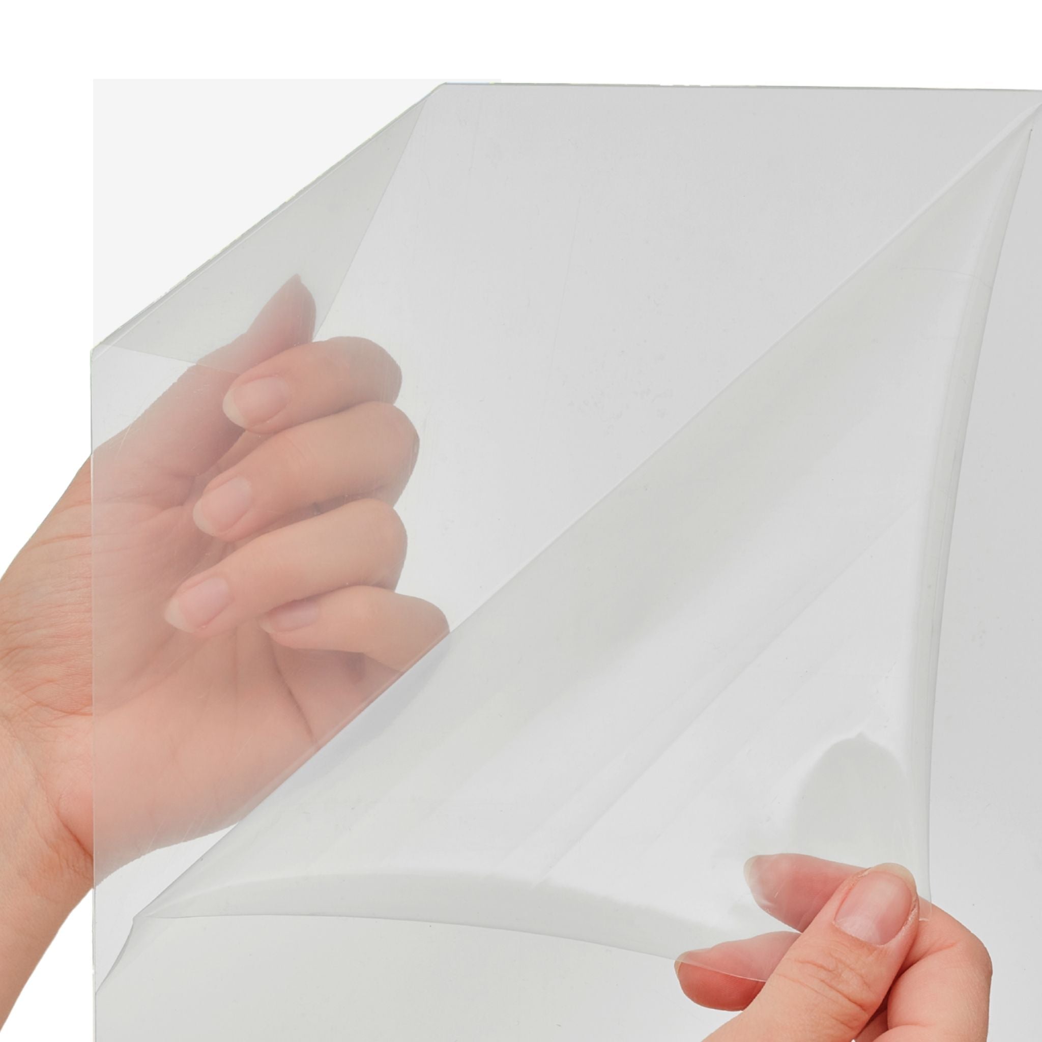 Acrylic sheet with protective film both sides