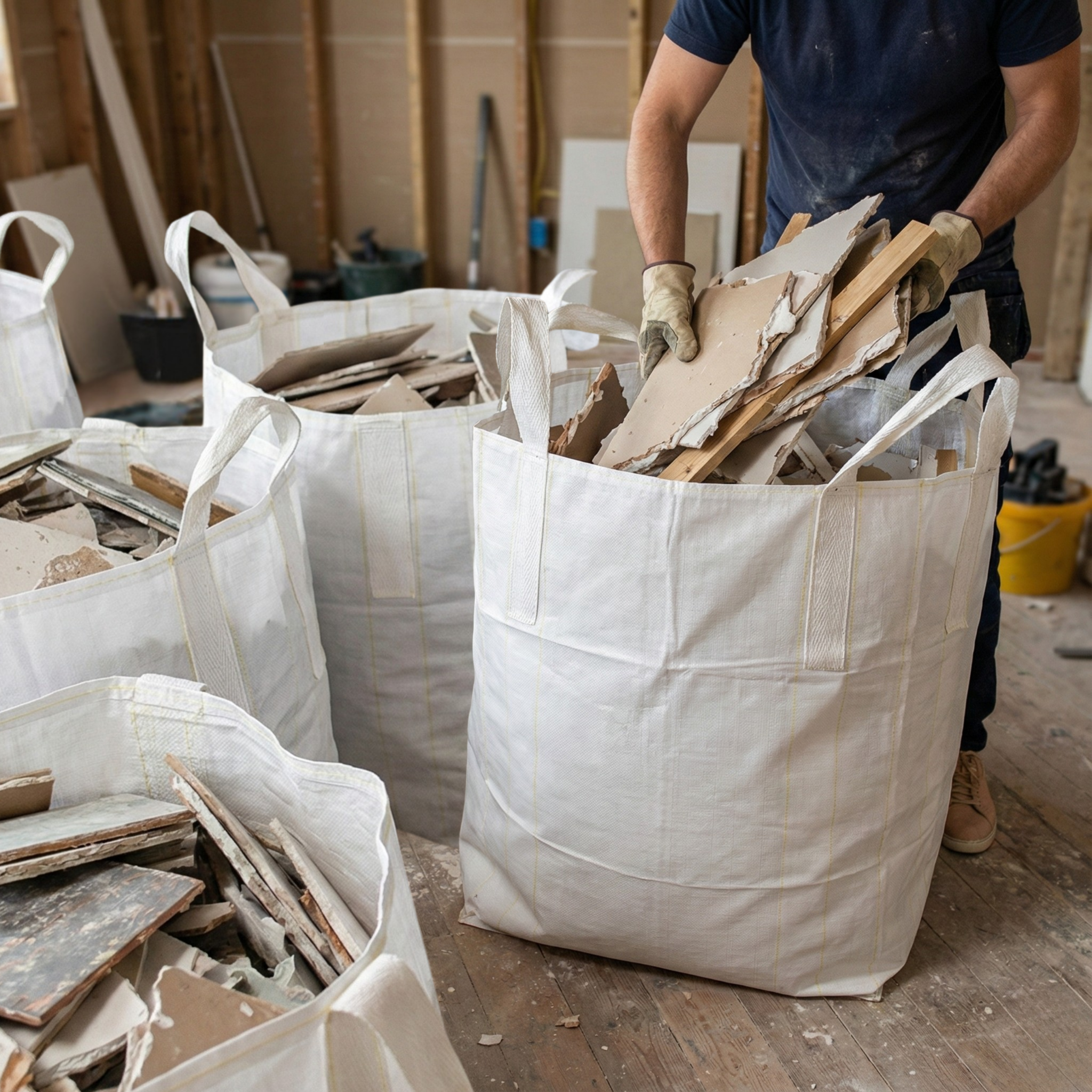 Extra Large 1.2 Tonne Builders Bag - White