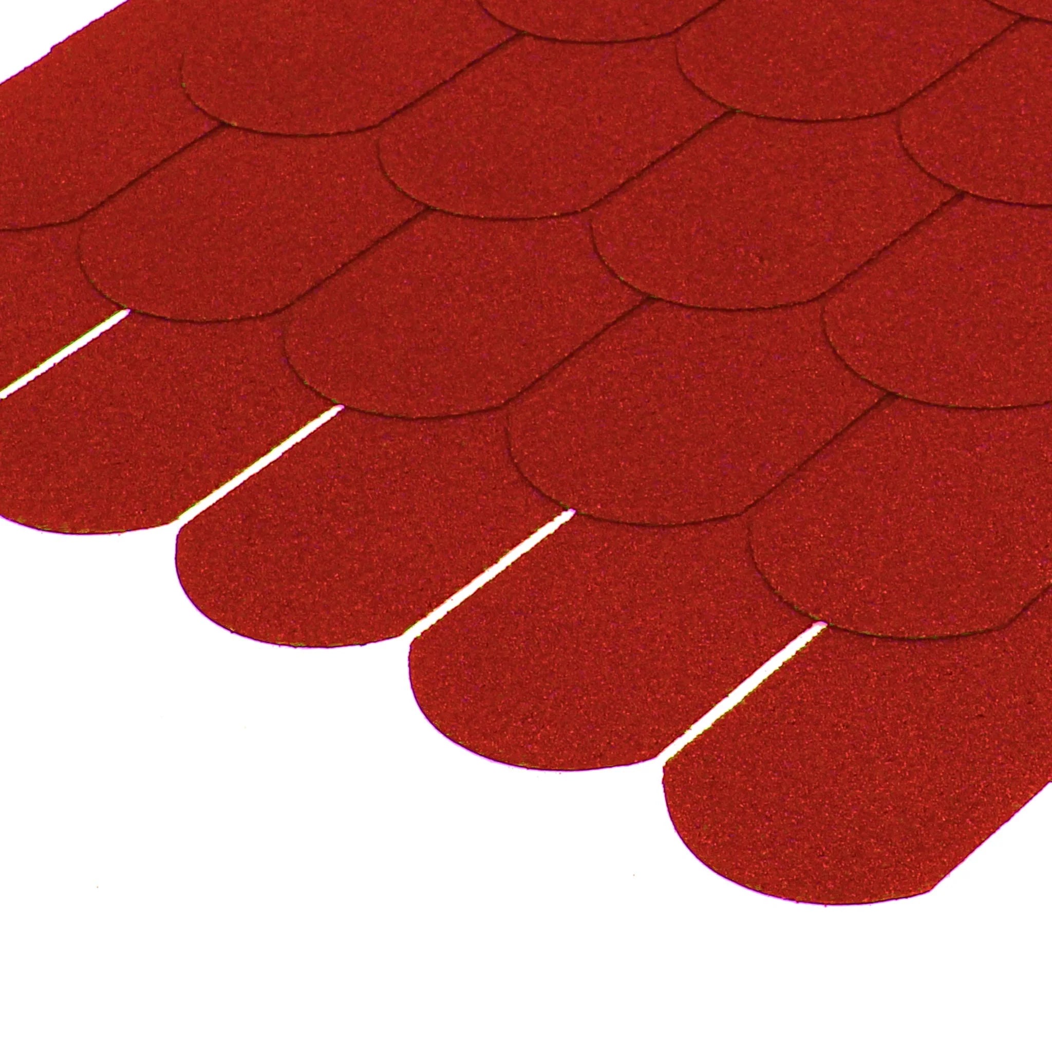 single red fish scales shingle piece