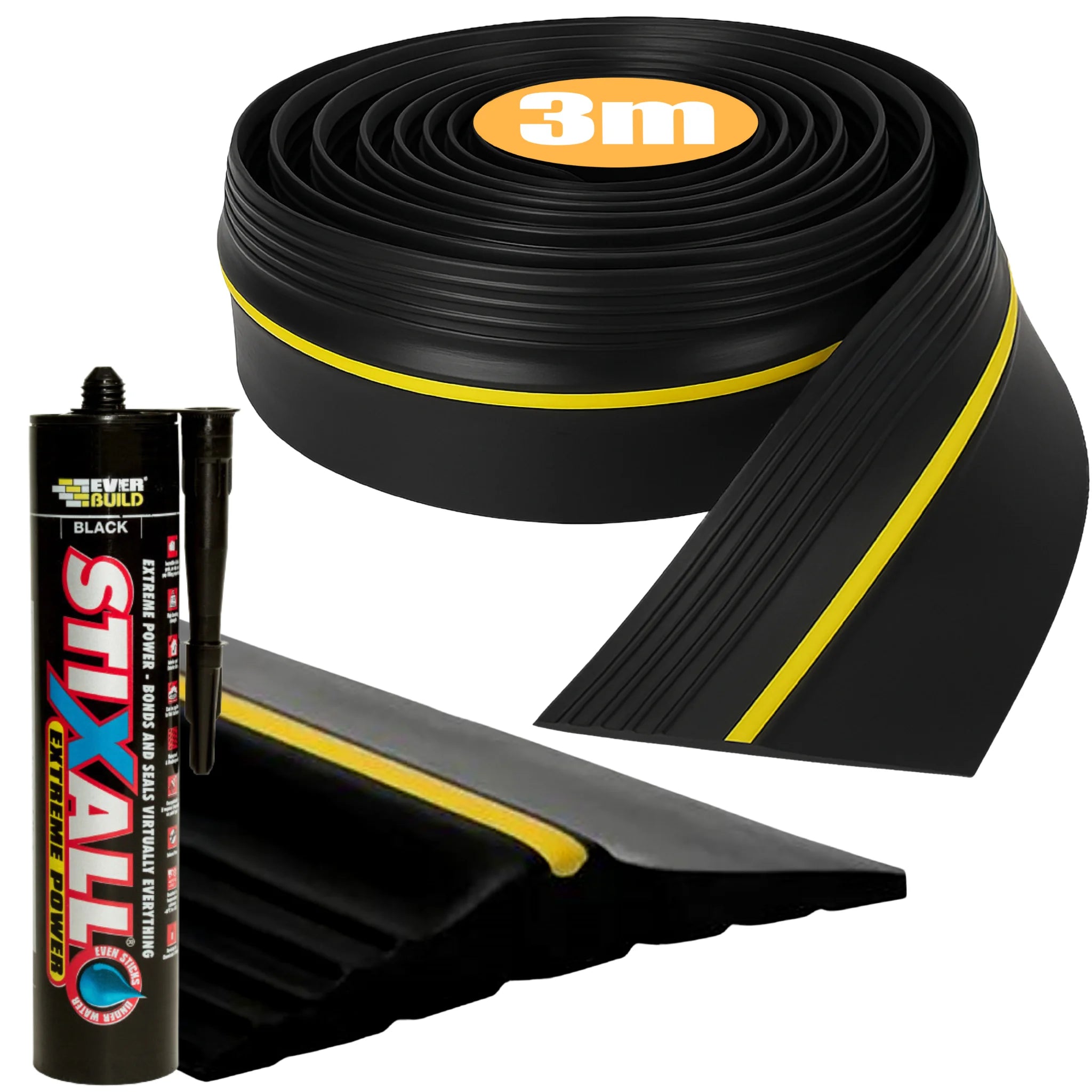 Waterproof garage door threshold seal strip roll