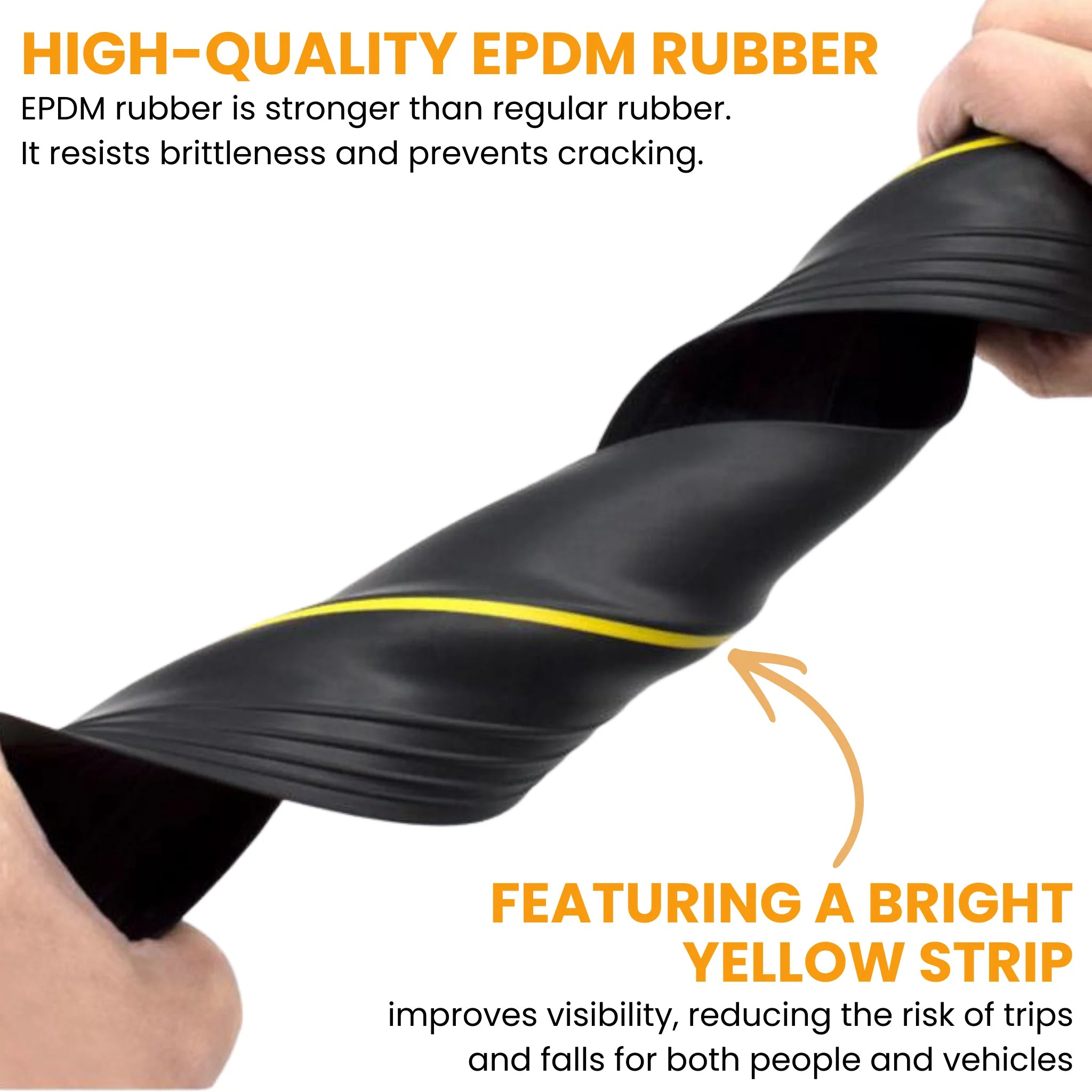 Flexible EPDM rubber garage door draft seal