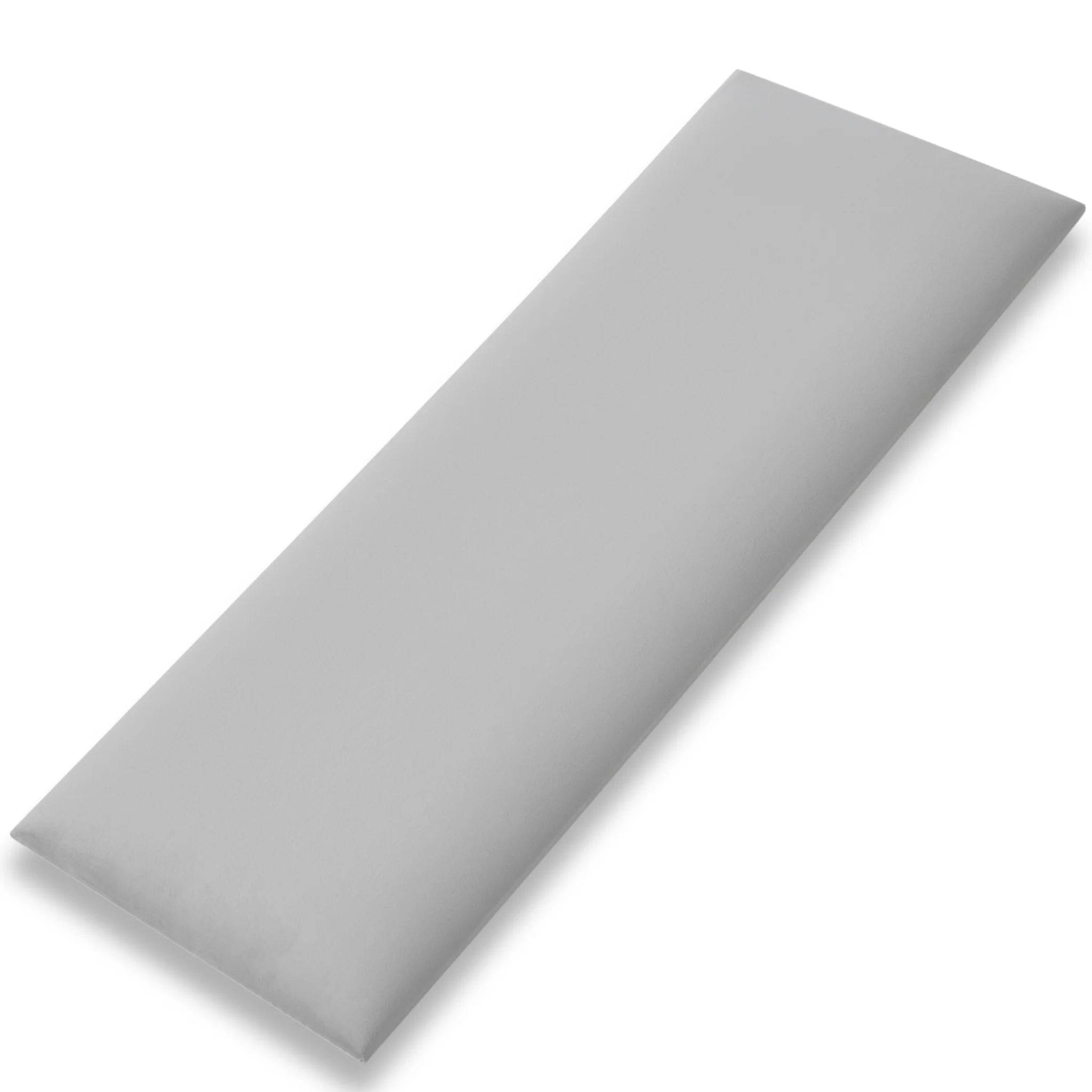 Rectangular grey decorative wall panel displayed against a clean white background