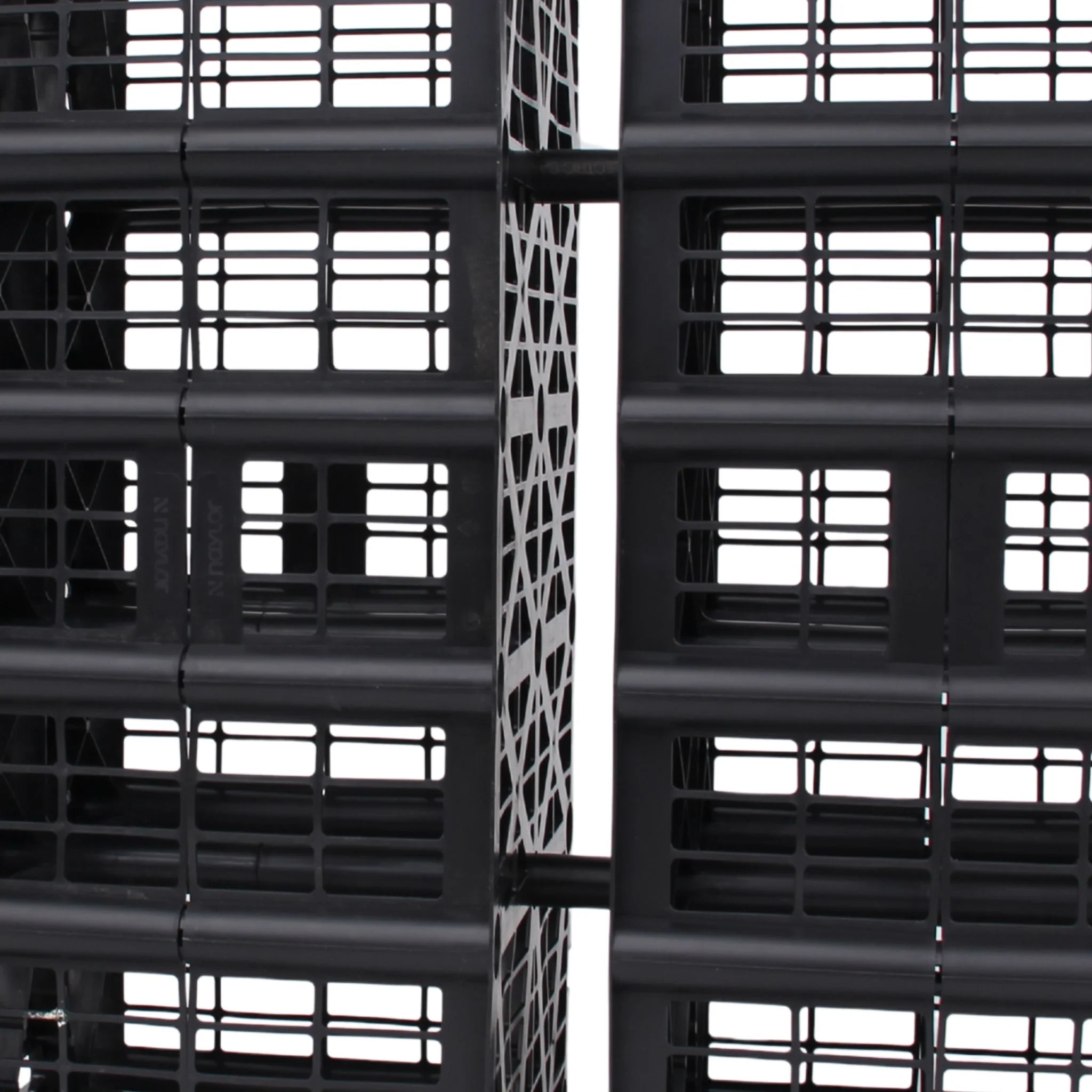 Close-up of a high-load plastic soakaway crate